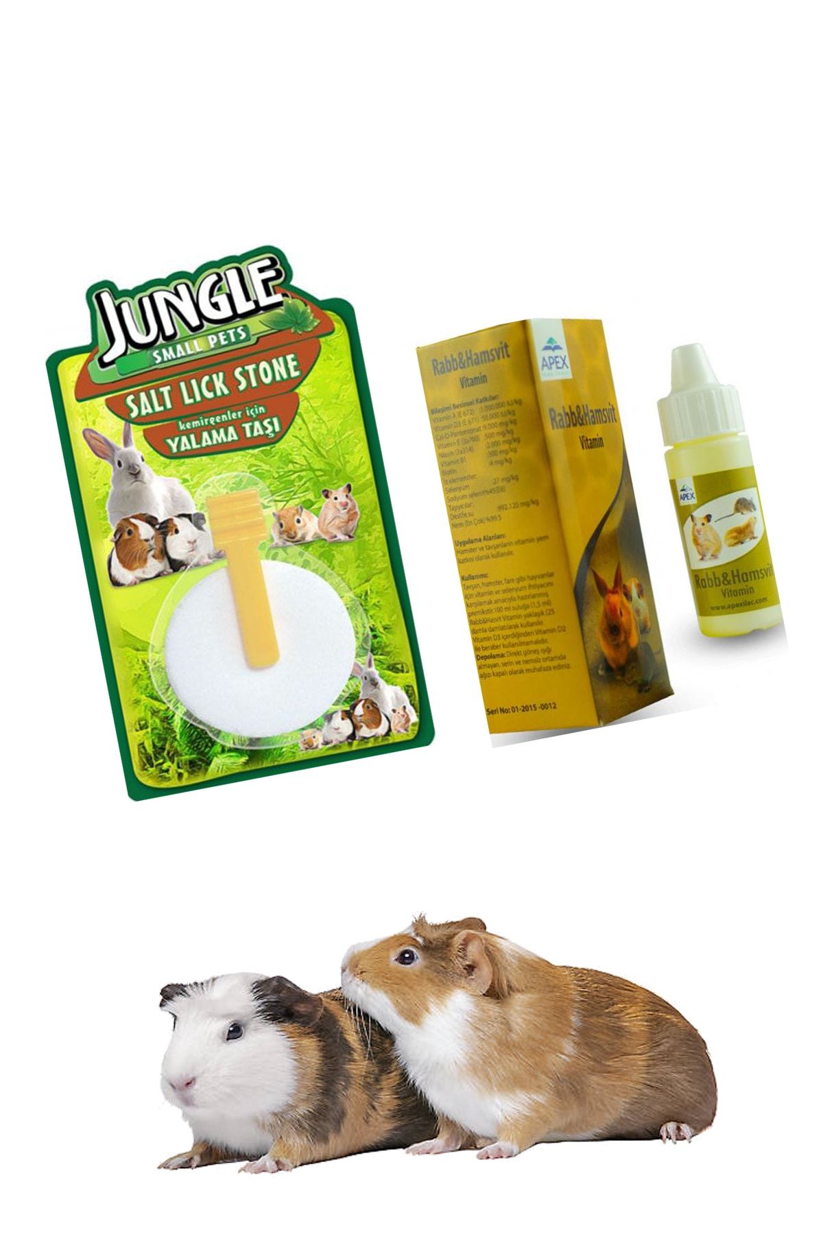 Jungle Kemirgen Vitamin Yalama Taşı Set Hamster-ginepig-tavşan
