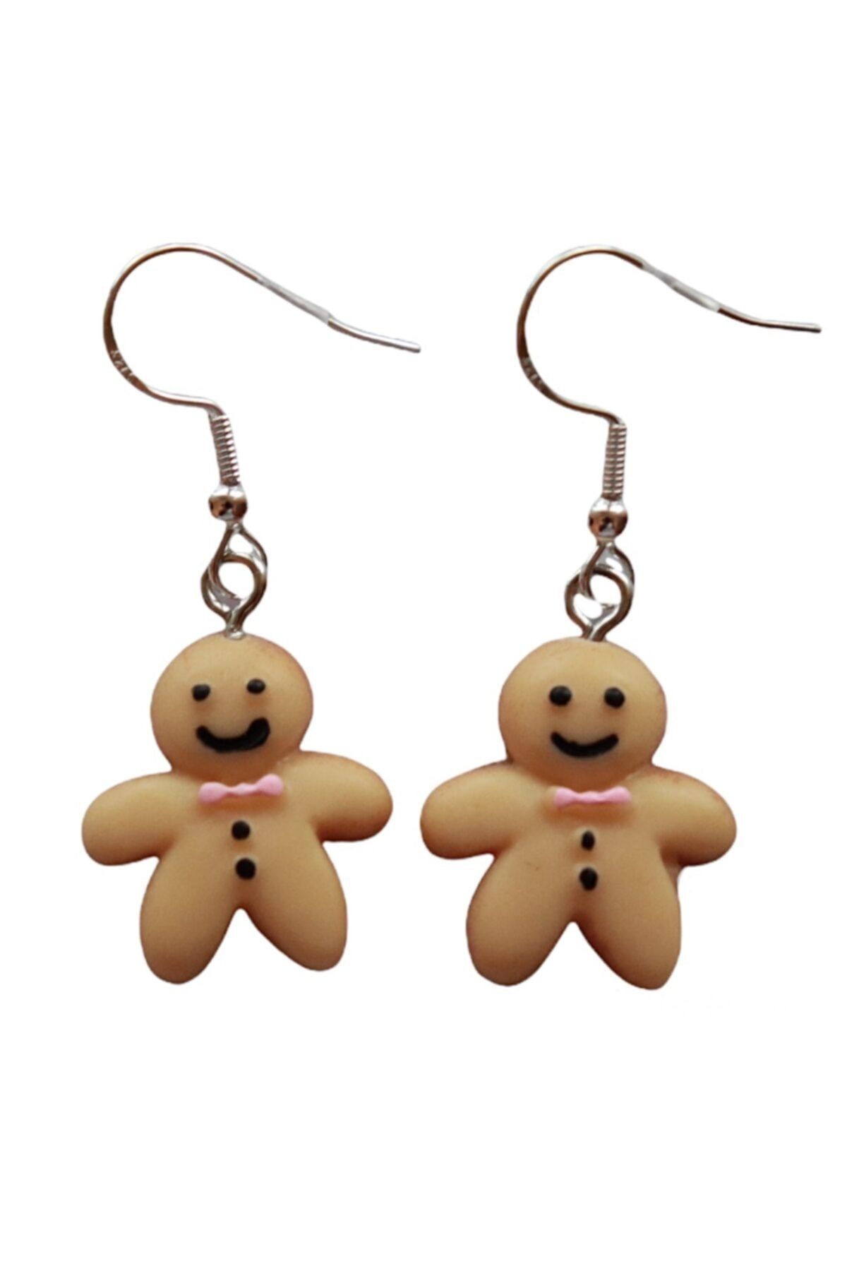 Lezzetli Takılar Dices Yılbaşı Mini Gingerbread Zencefil Adam Kurabiye Küpe Yılbaşı Hediye Koleksiyonu