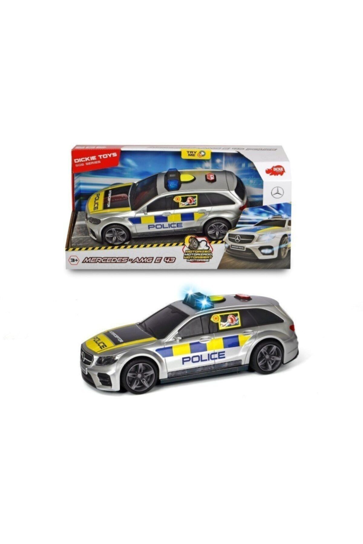 Genel Markalar Bisepetim Dickie Toys Işıklı Ve Sesli Mercedes Amg Polis Arabası 3716018