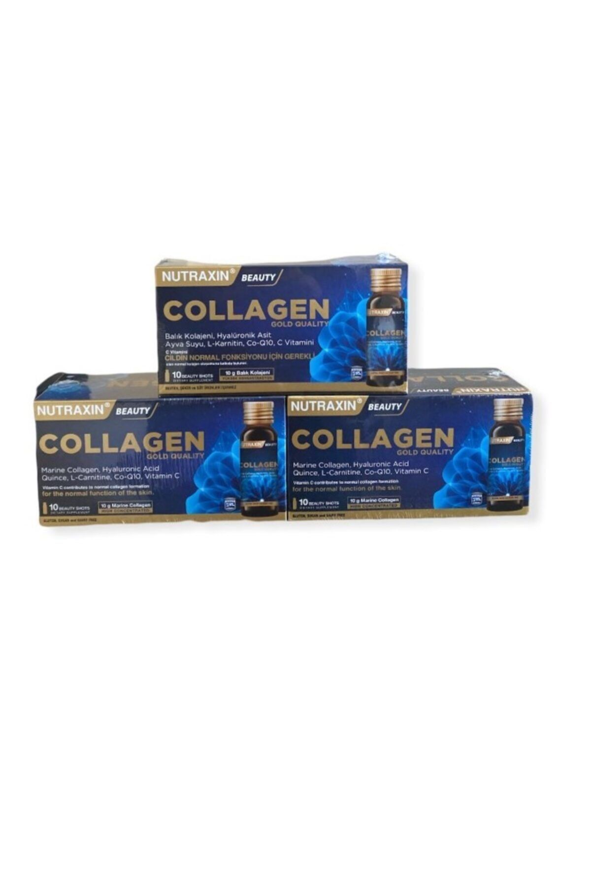 Nutraxin Gold Collagen Balık Kolajeni 30x50m 3 Lü Paket