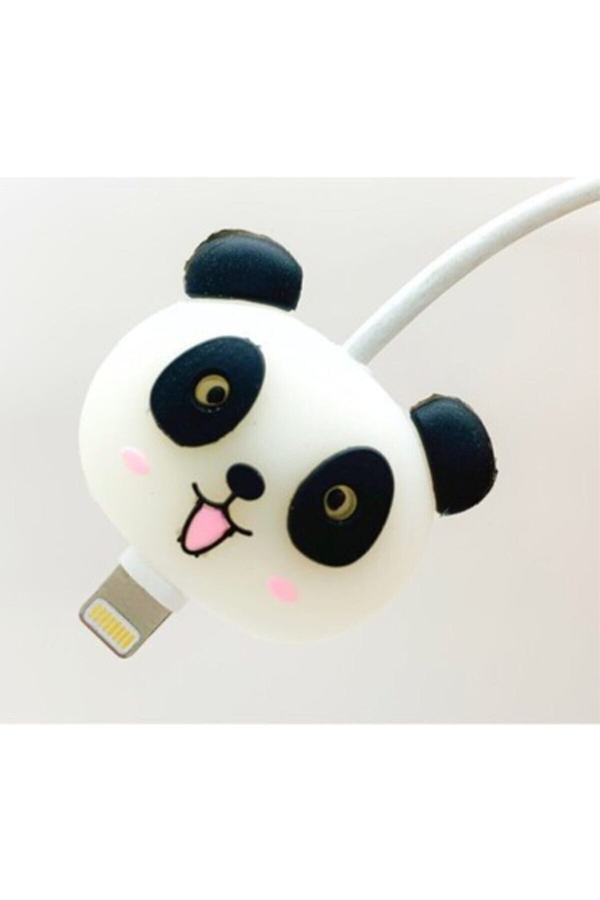 KVK PRİVACY Panda Temalı Sevimli Silikon Kablo Koruyucu