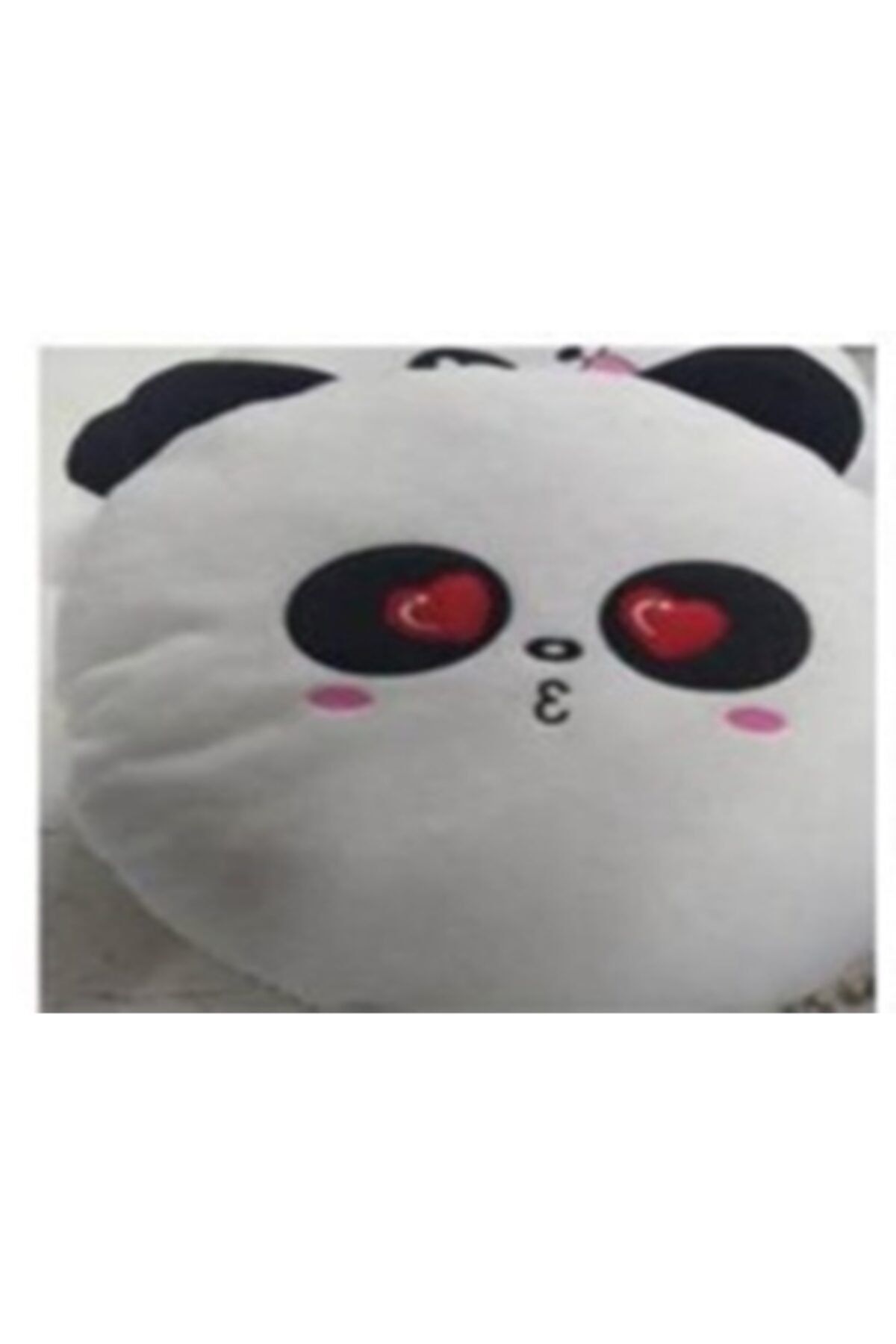 BE ACTİVE Panda Tasarımlı Dekoratif Yastık Aşık Panda Figürlü Kalpli Aşık Sevimli Peluş Panda Yastık