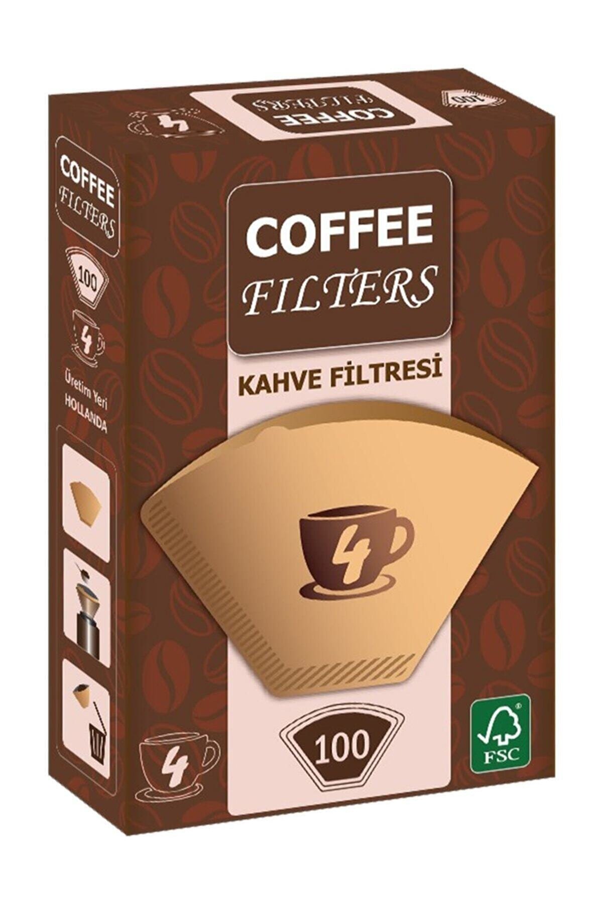 Universal Coffee Filters Filtre Kahve Kağıdı 1/4 4 Numara 100'lü Paket