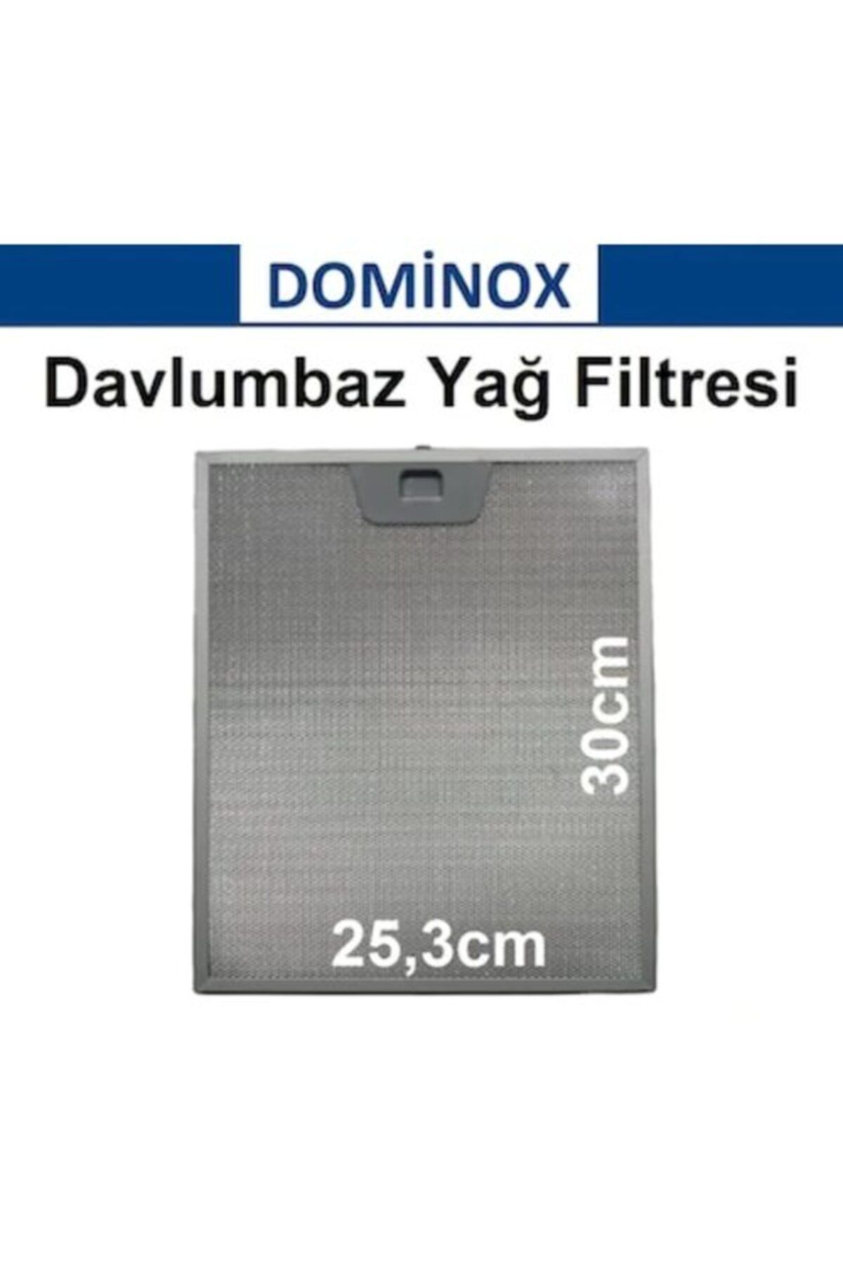 Dominox Davlumbaz Filtresi 253x300 Aspiratör Tel Filtre 25,3x30cm