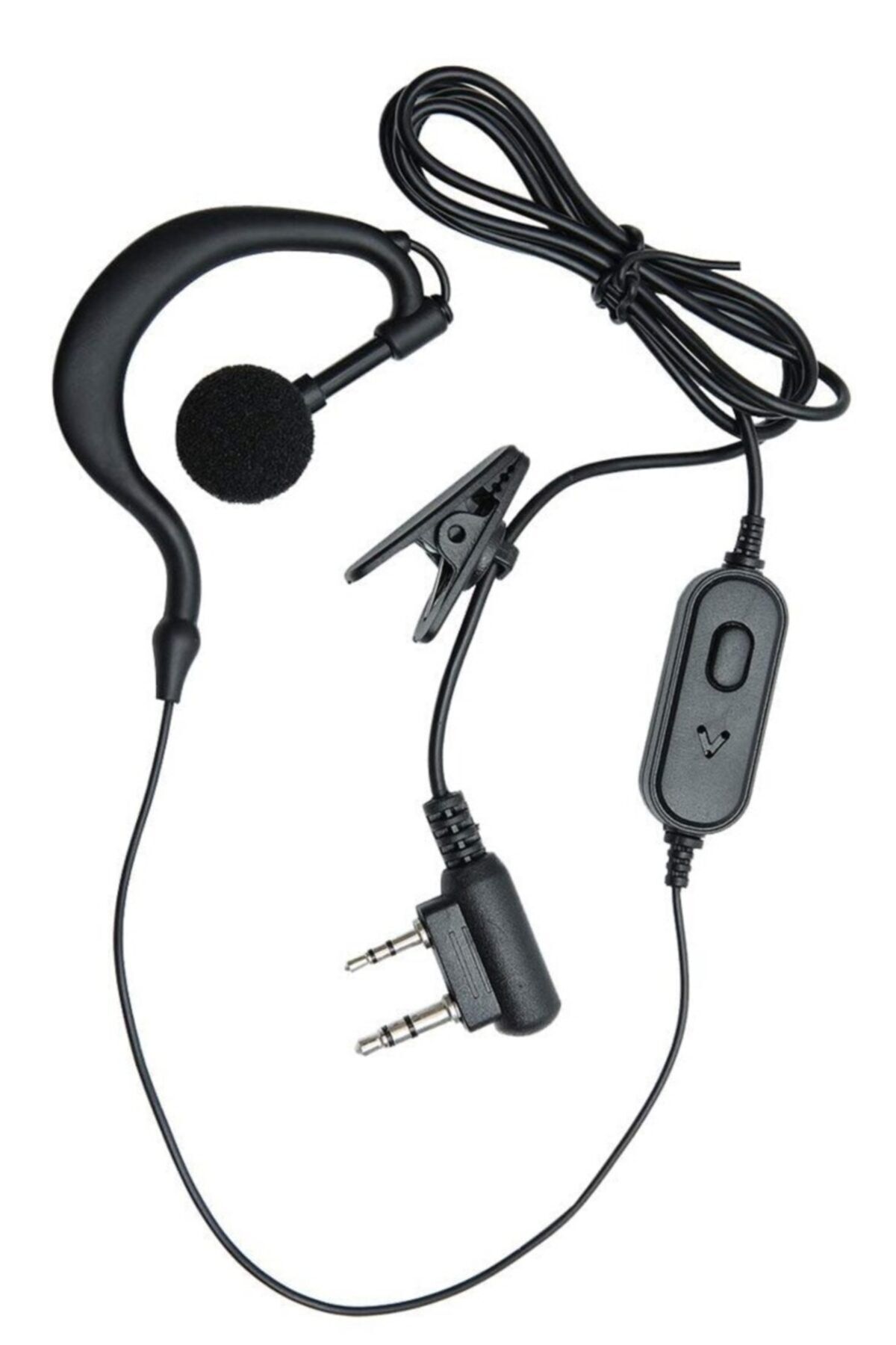 Kelepir Fırsatlar Telsiz Kulaklık Çift Pinli Elden Tetikli Bas Konuş Mikrofon Zetcom El Telsizi Uyumlu