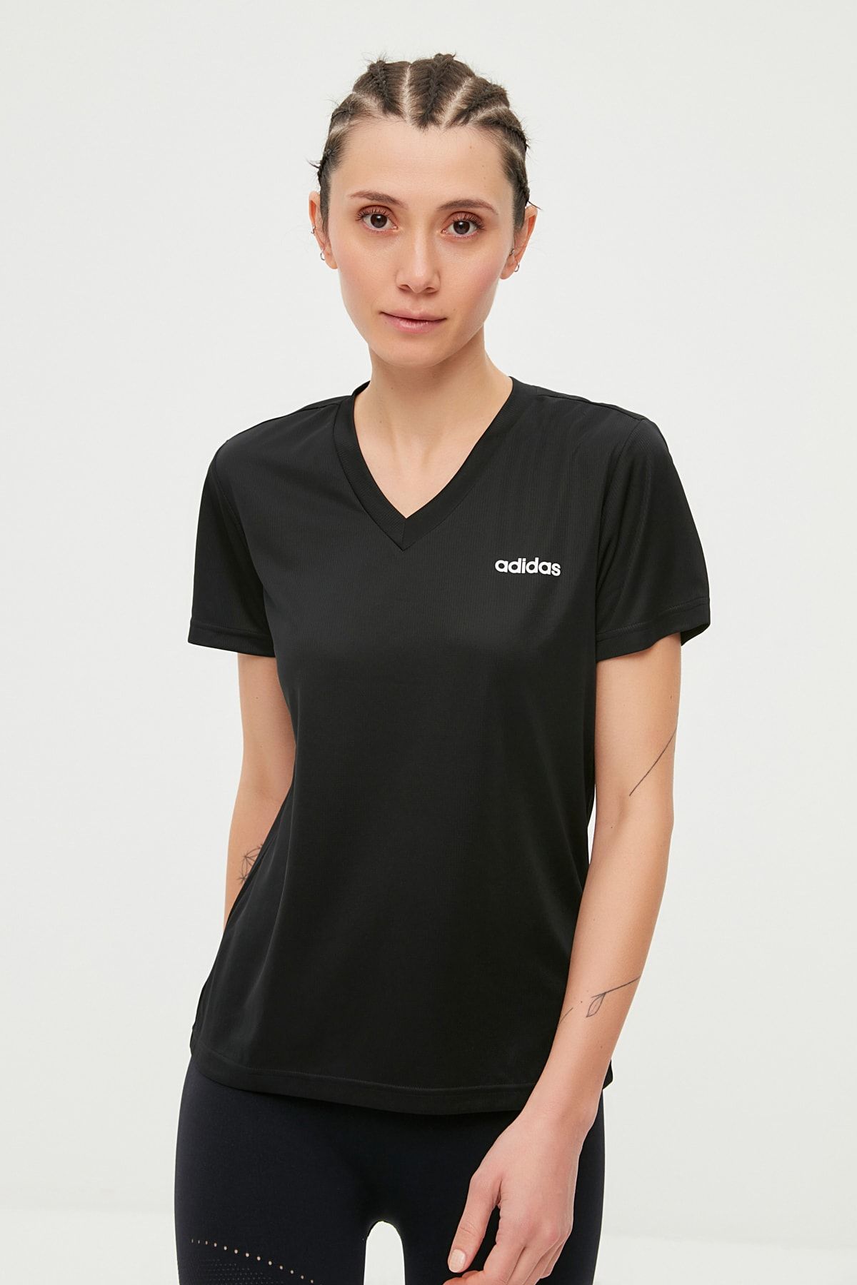 adidas W D2m Solid T Kadın Tişört