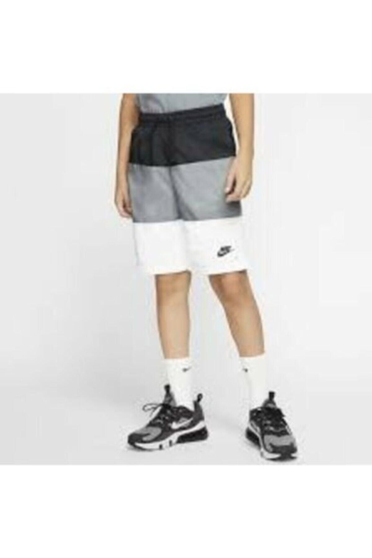 Nike Sportswear (boys') Block Çocuk Şort - Siyah Havuz Ve Deniz Şortu