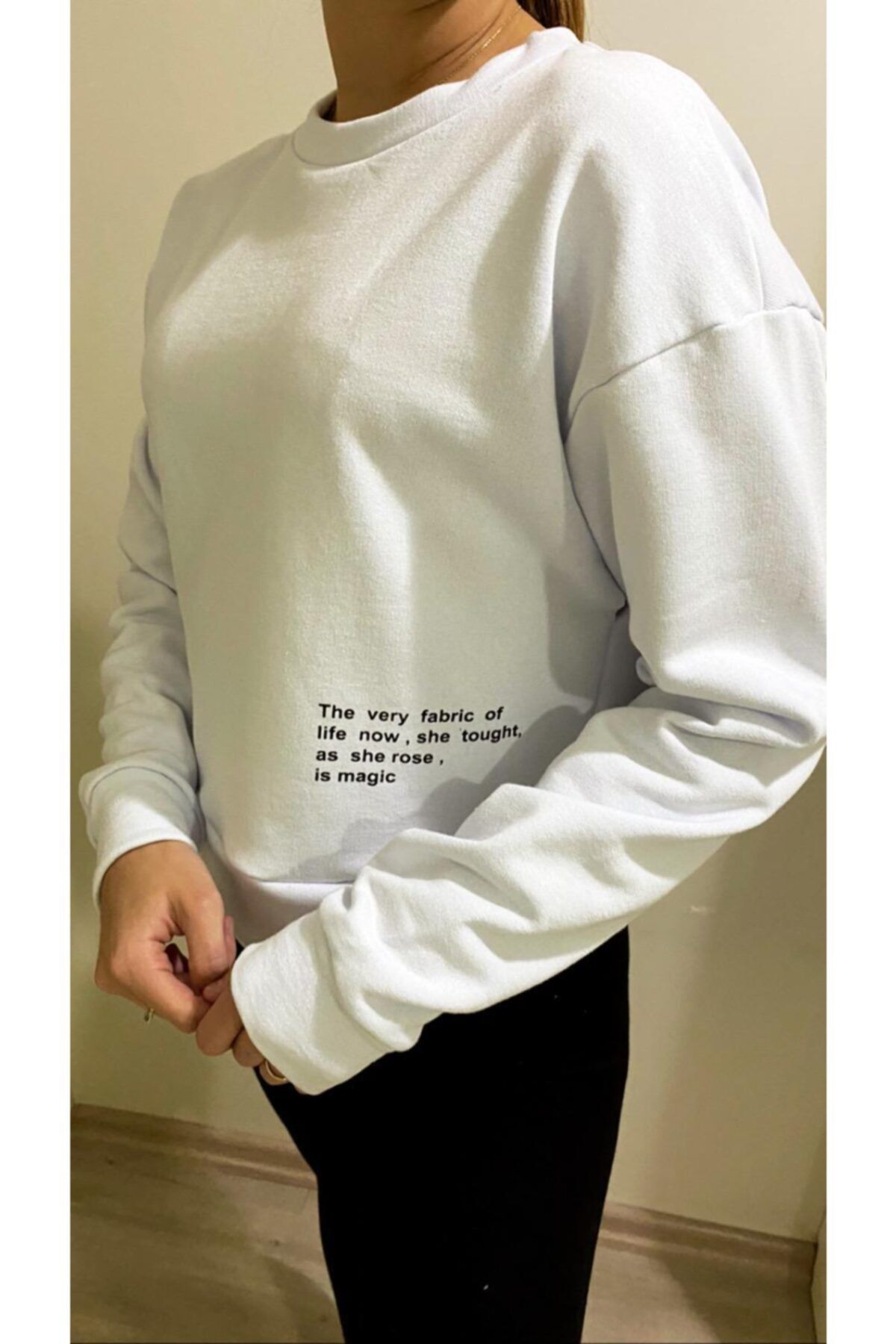 Niceboutique KadınYazı Detaylı Sweatshirt