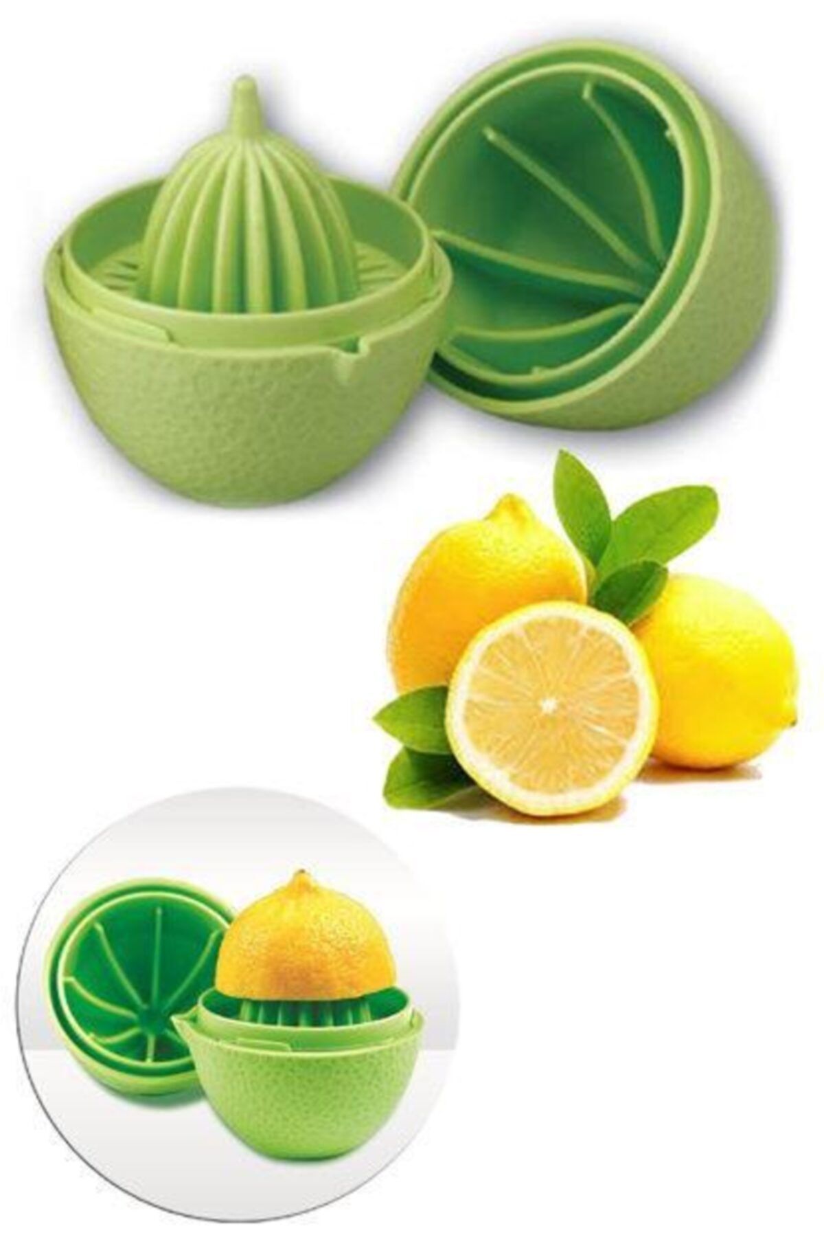 FırsatVar Limonex Hazneli Limon Sıkacağı Lemon Squeezer Asorti