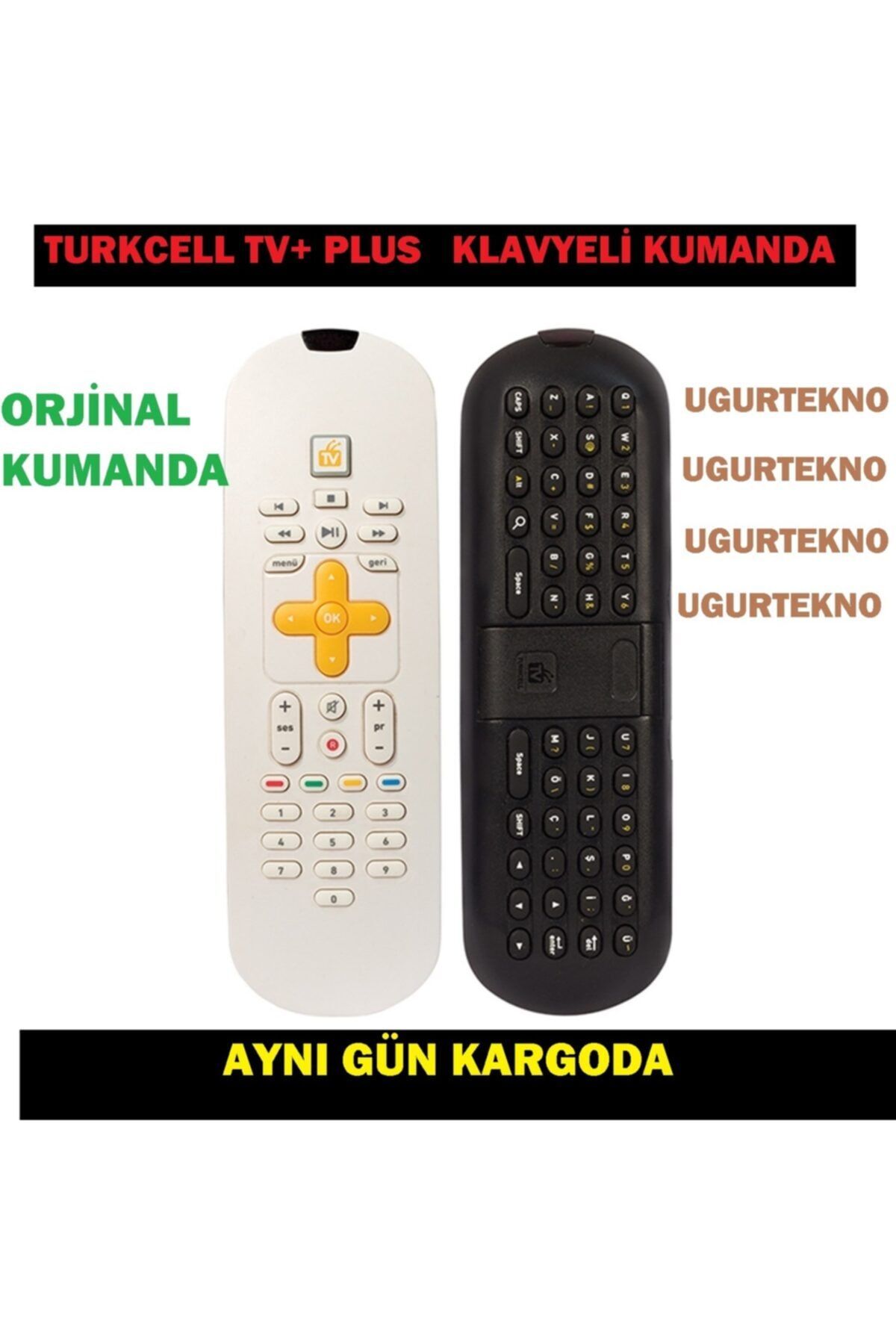 Turkcell Tv+ Plus Klavyeli Orjinal Kumanda