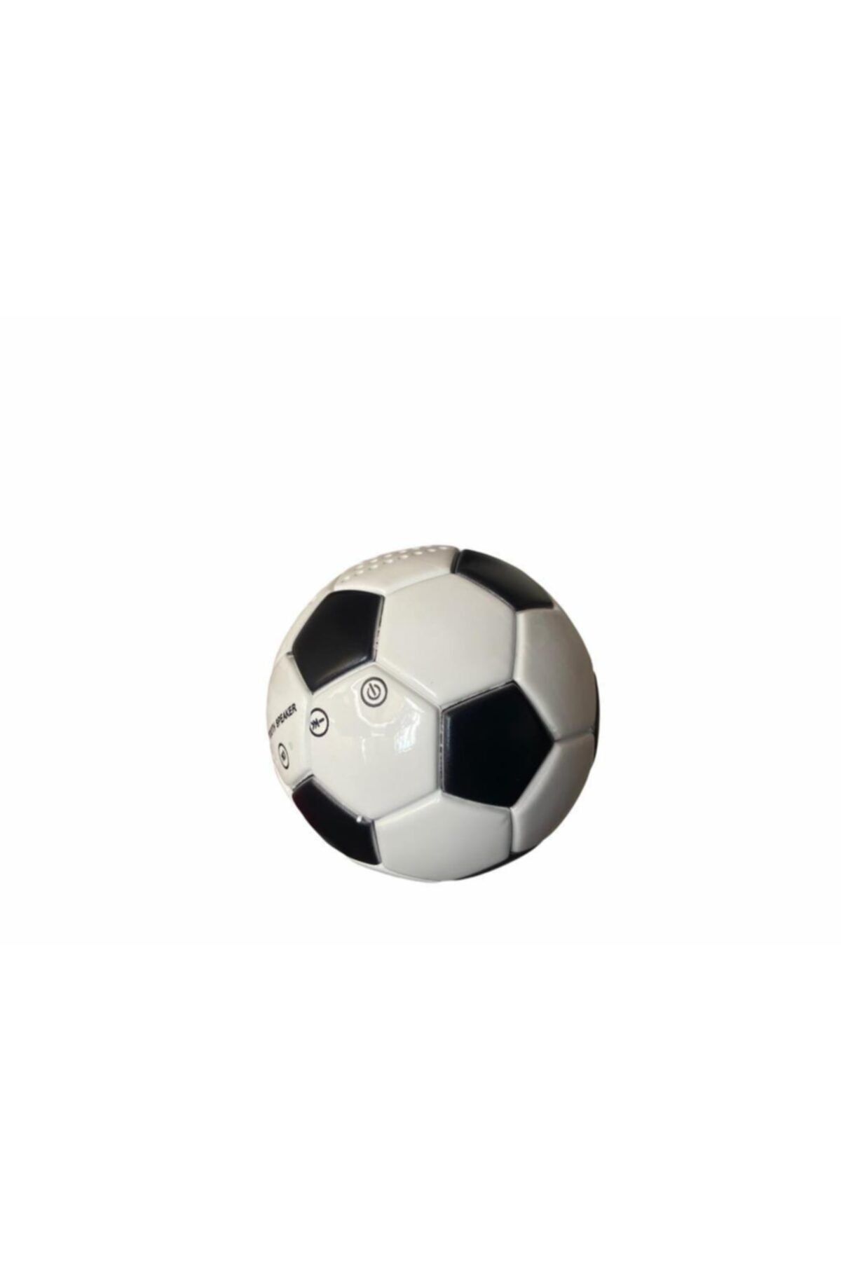Doppler Siyah Beyaz Mini Futbol Topu Kablosuz Bluetooth Hoparlör