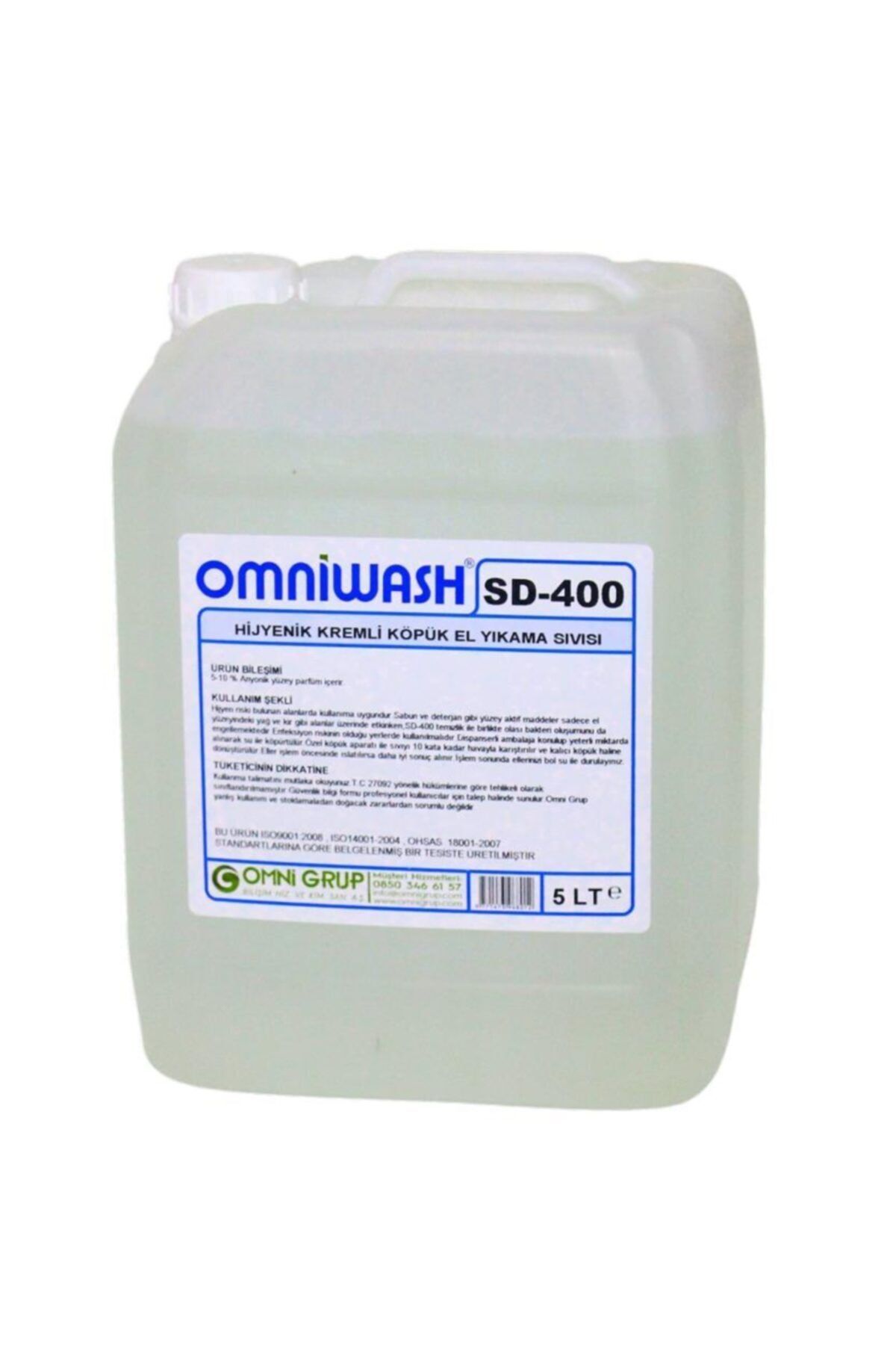 Omniwash Sd-400 5 Litre Hijyenik Köpük Sıvı El Sabunu