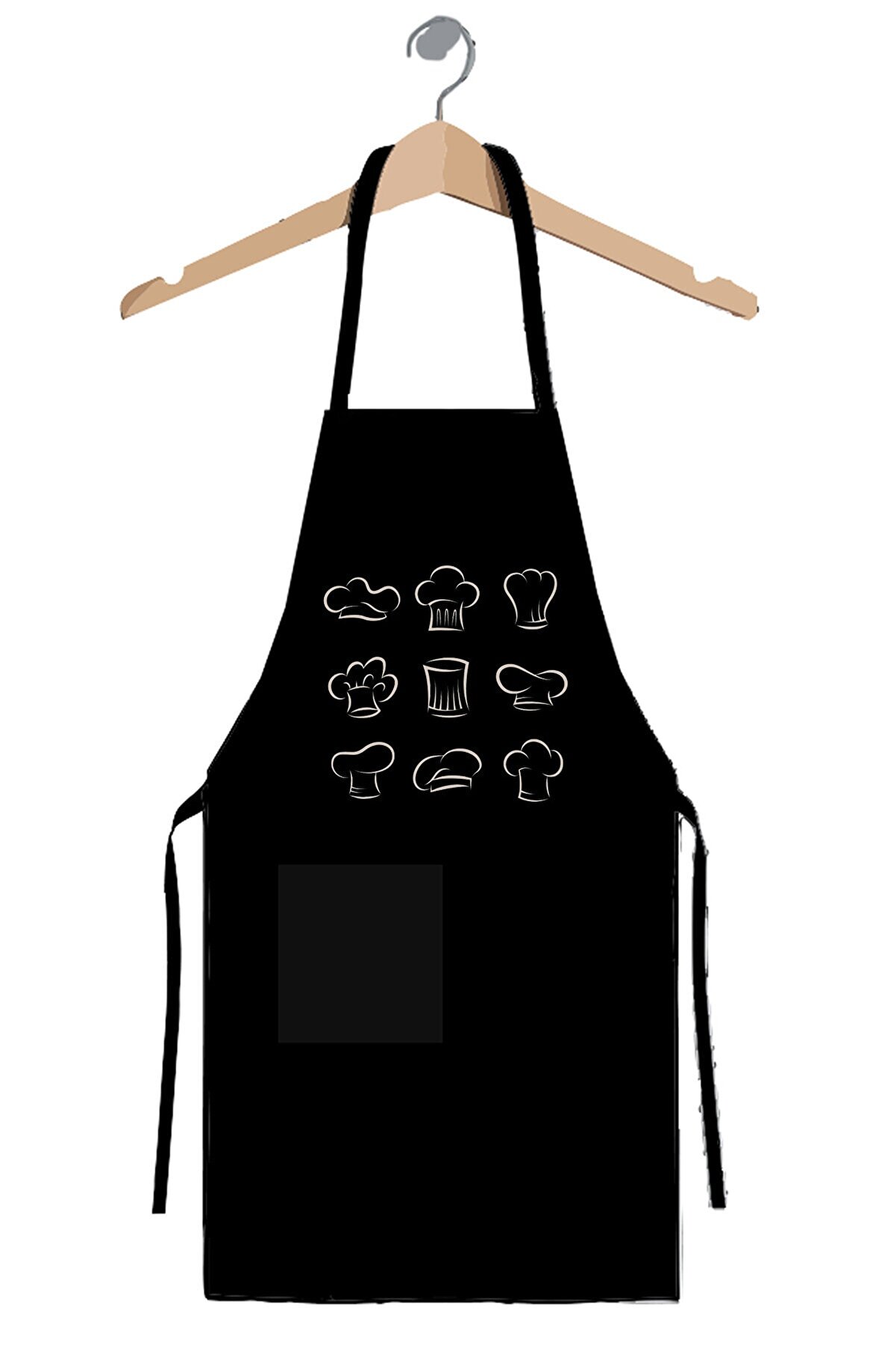 Art T-Shirt Chef Bonnet Mutfak Önlüğü