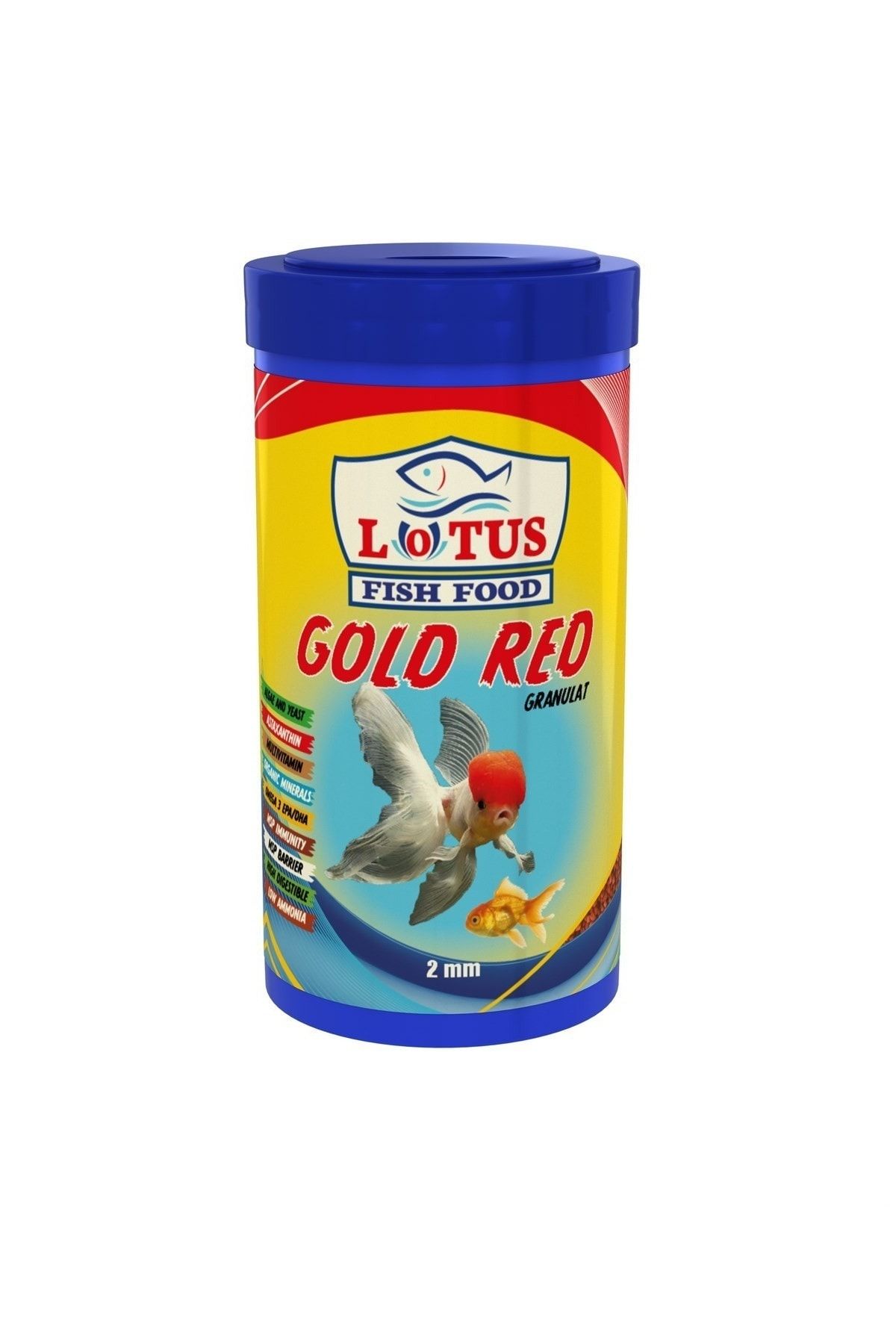Lotus Gold Red Granül Japon Balığı Renk Yemi 250ml