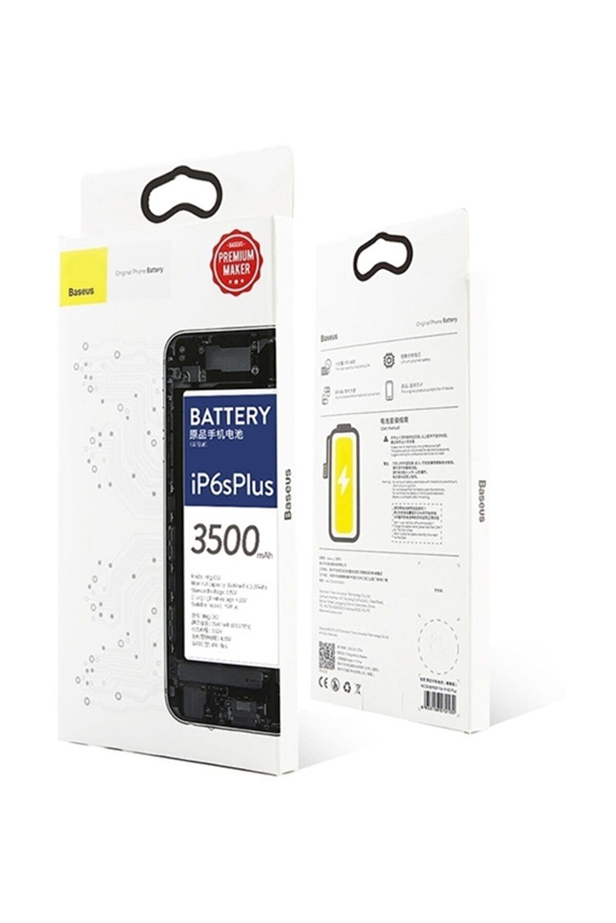 Baseus Iphone 6s Plus 3500mah Yüksek Kapasiteli Pil Batarya