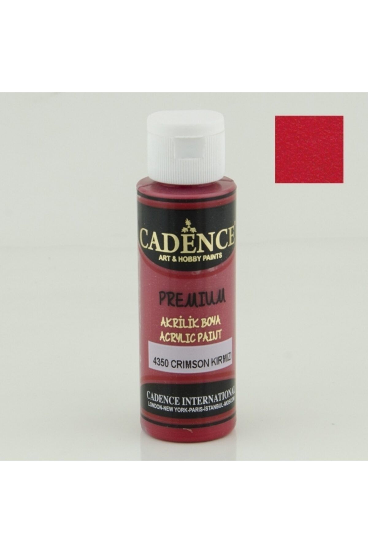Cadence 4350 Crimson Kırmızı - Premium Akrilik 70ml | Marmara Hobi