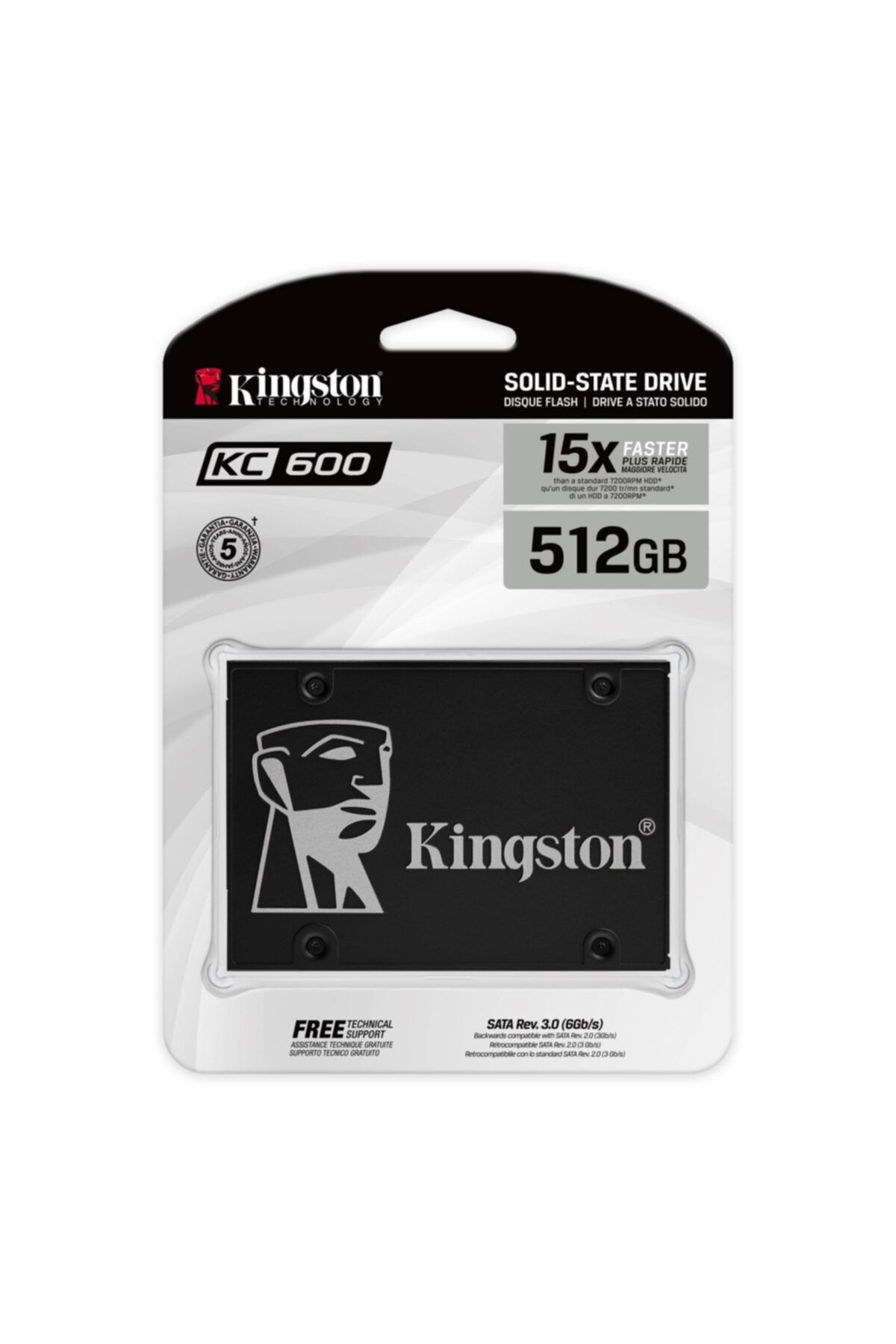 Kingston 512gb Kc600 550/520mbs Ssd Skc600/512g