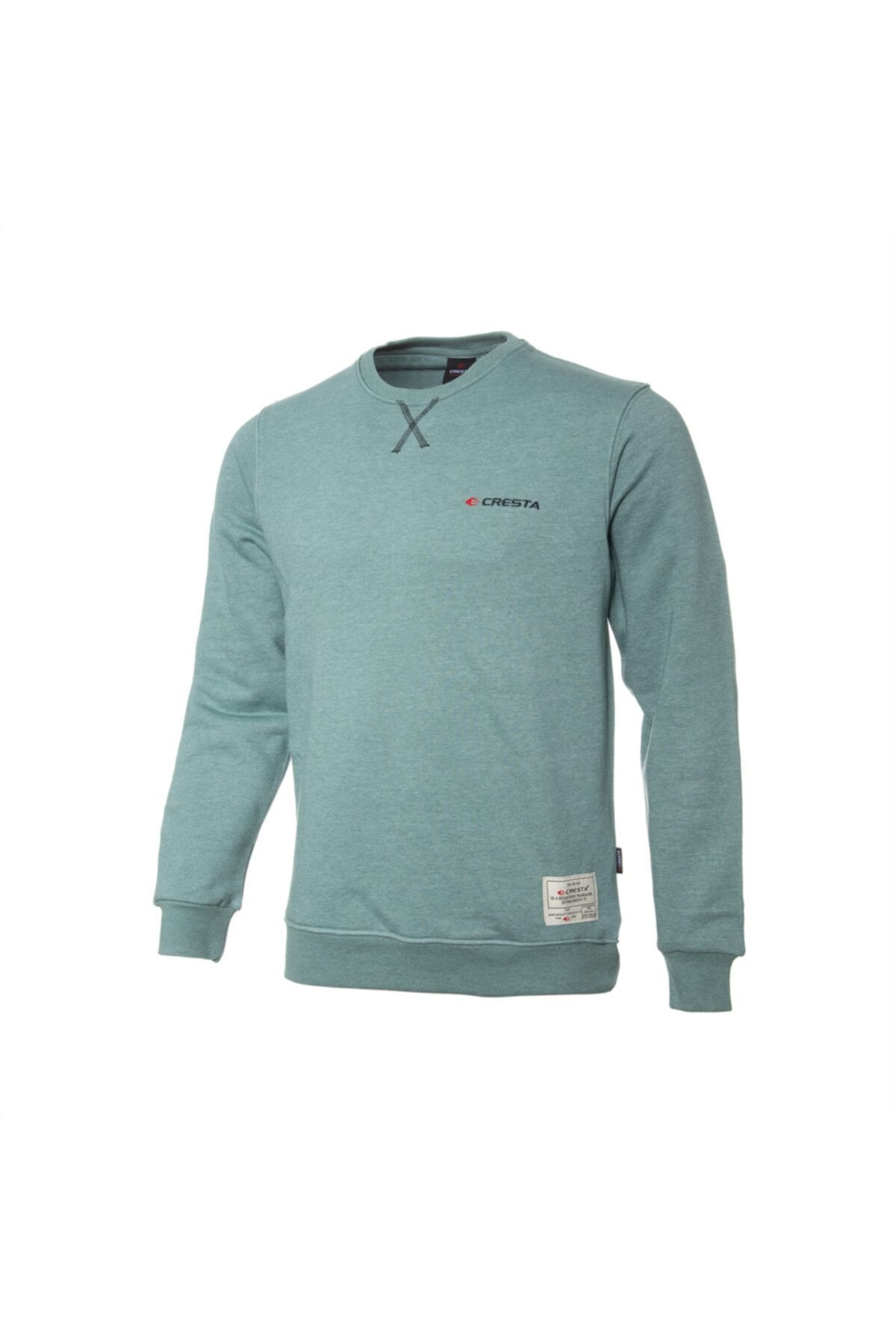 Cresta Erkek Yeşil Basic Outdoor Sweatshirt