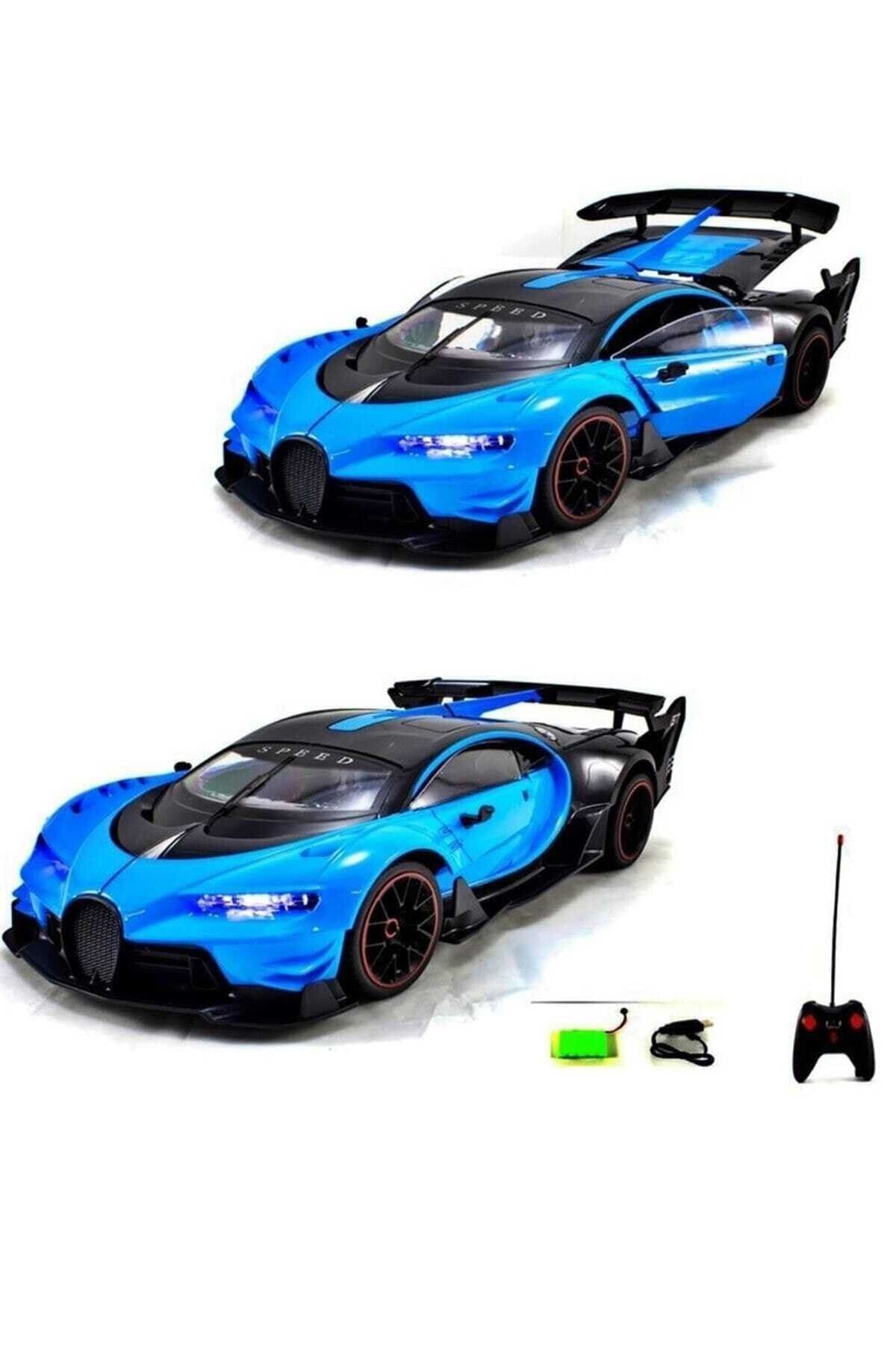Erdem Oyuncak Bugatti Chiron Uzaktan Kumandalı Şarjlı Araba - Mavi