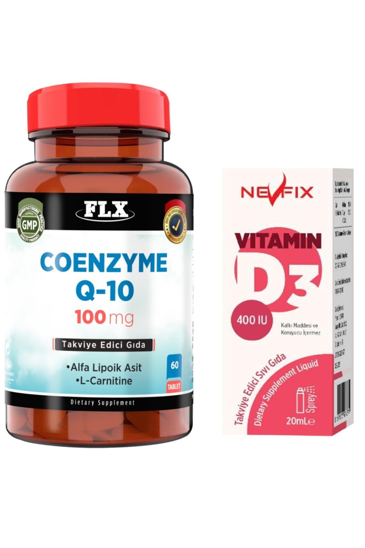 Nevfix Coenzyme Q-10 L-carnitine Alpha Lipoic Acid 60 Tablet D3