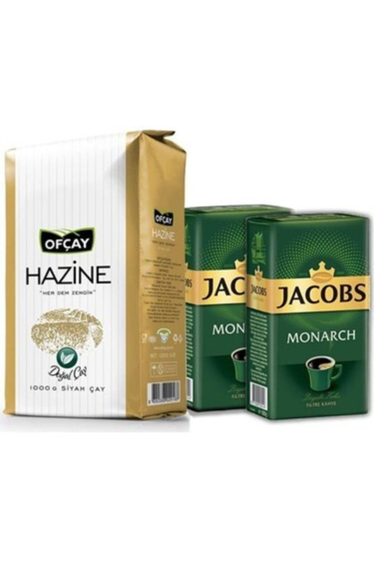 Ofçay Hazine Dökme Siyah Çay 1 Kg + Jacobs Filtre Kahve 500 G*2li