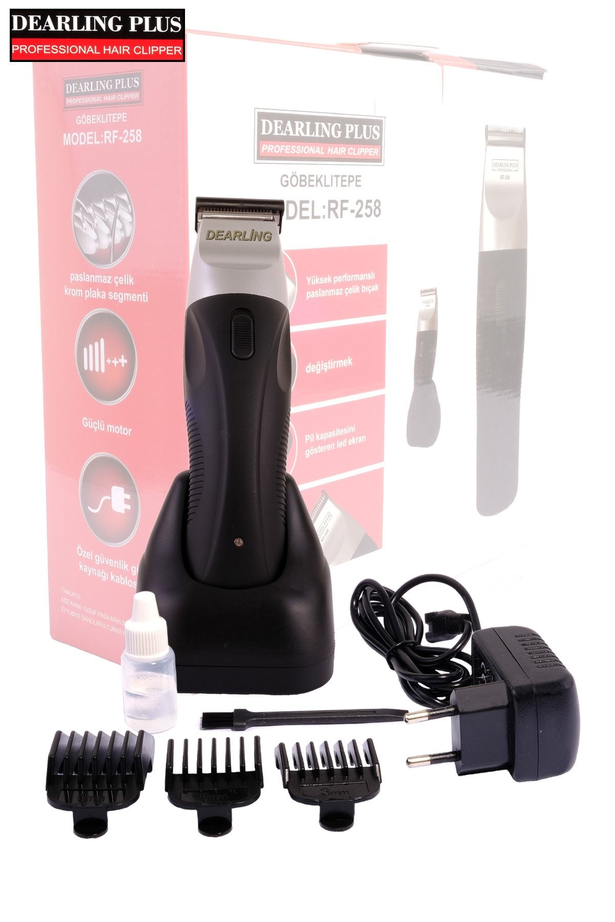 Dearling Profesyonel Saç Ve Sakal Düzeltici Şarjlı Tıraş Makinesi Kıl Alma Makinesi Saç Kesme Rd-607
