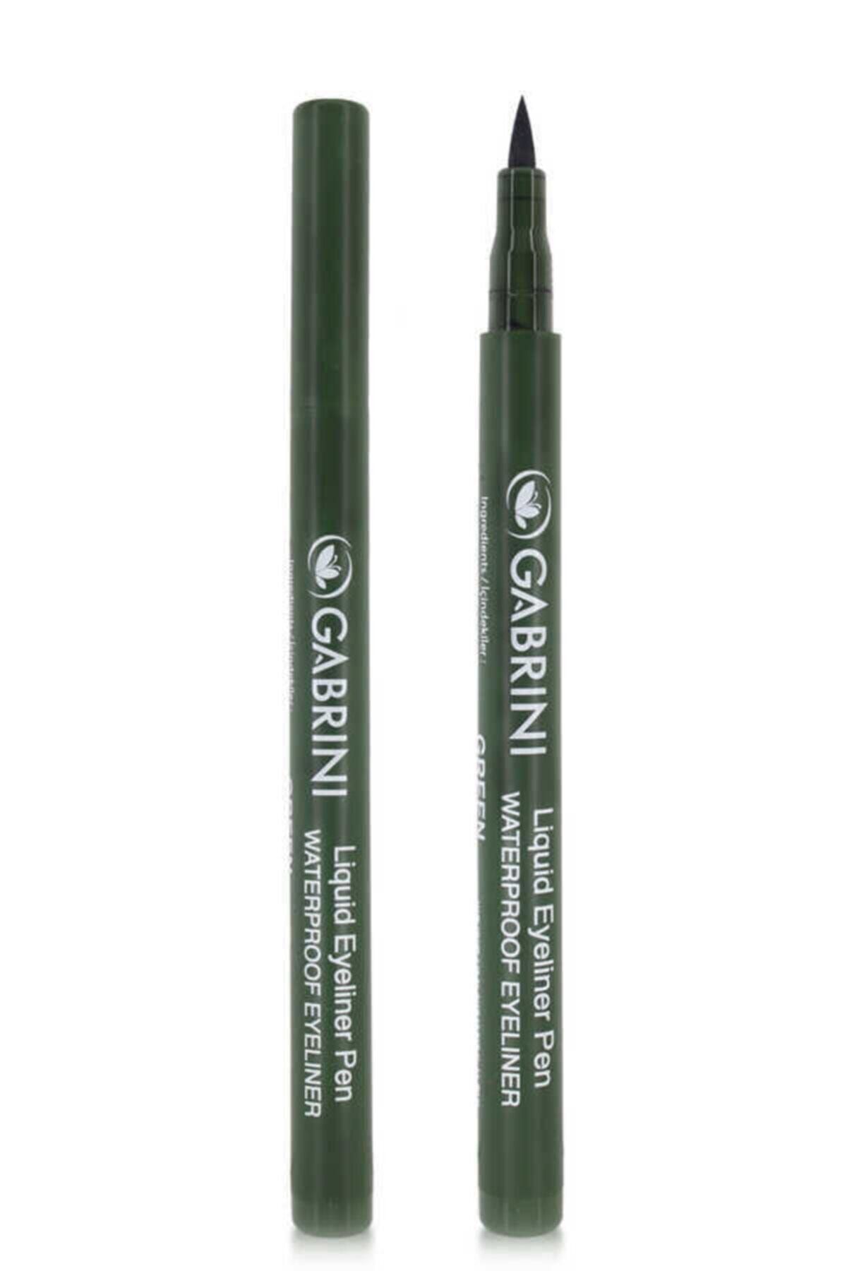 Gabrini Liquid Suya Dayanıklı Yosun Yeşili Kalem Eyeliner
