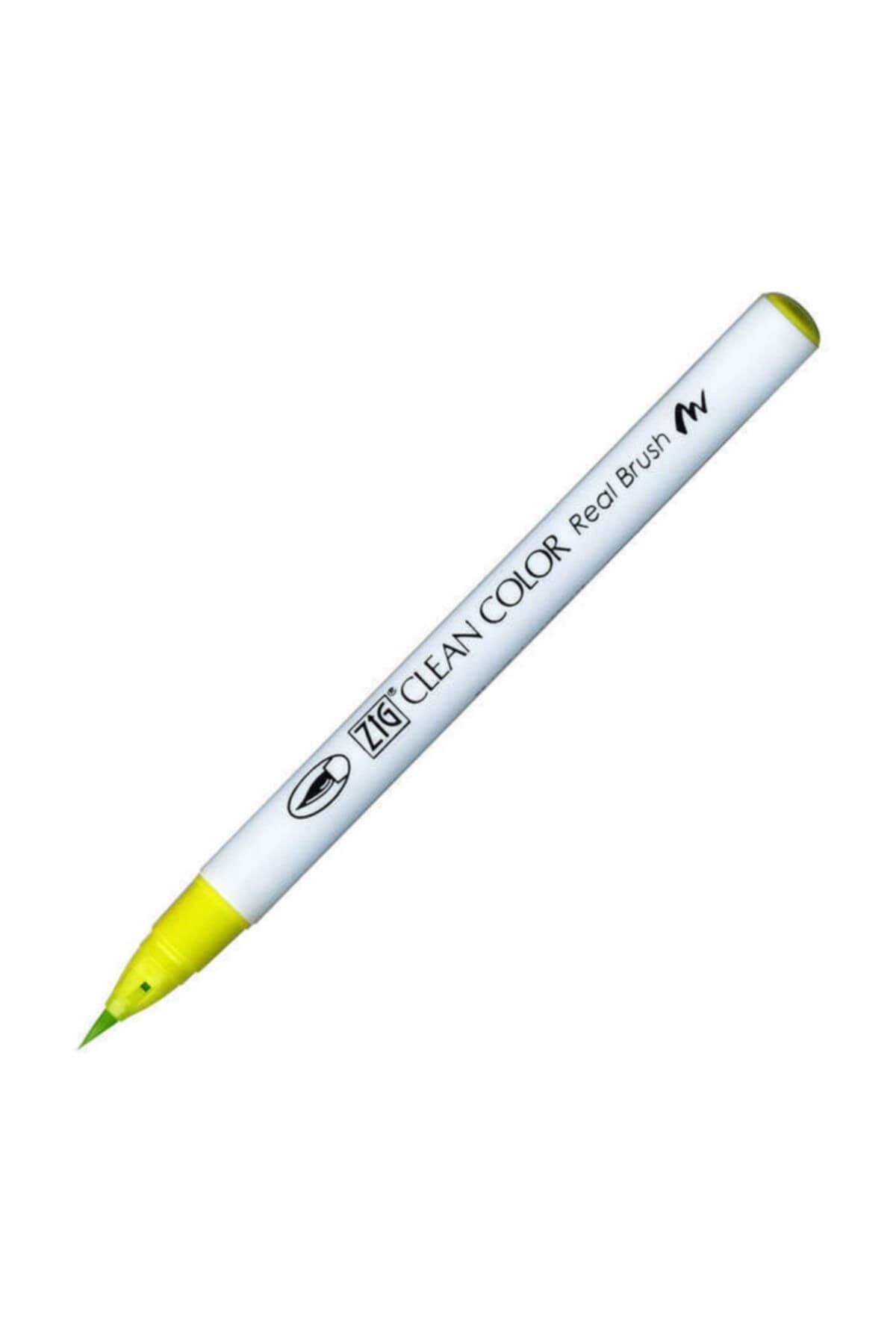 Zig Clean Color Real Brush Fırça Uçlu Marker Kalem 053 Yellow Green
