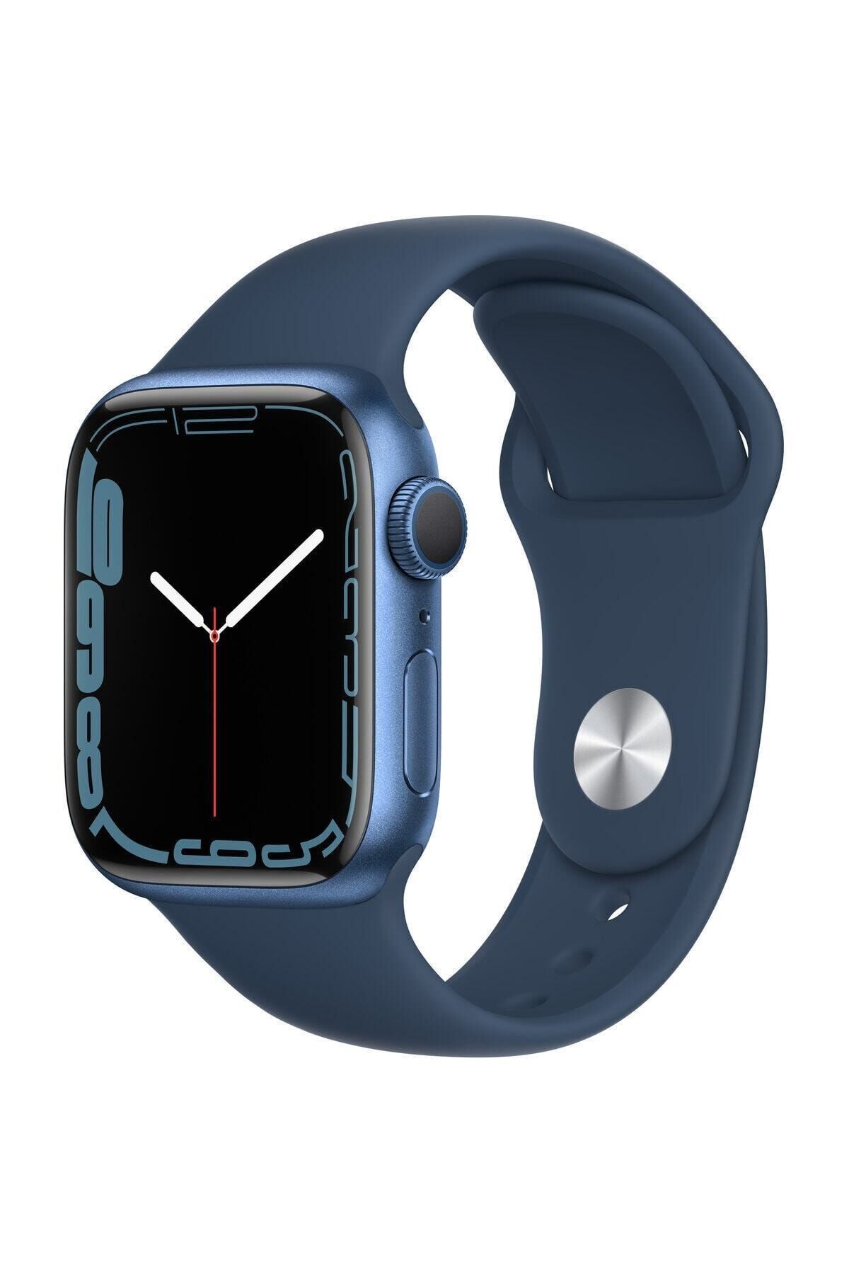 Apple Watch Series 7 41mm GPS Mavi Spor Kordon Akıllı Saat (Apple Türkiye Garantili)
