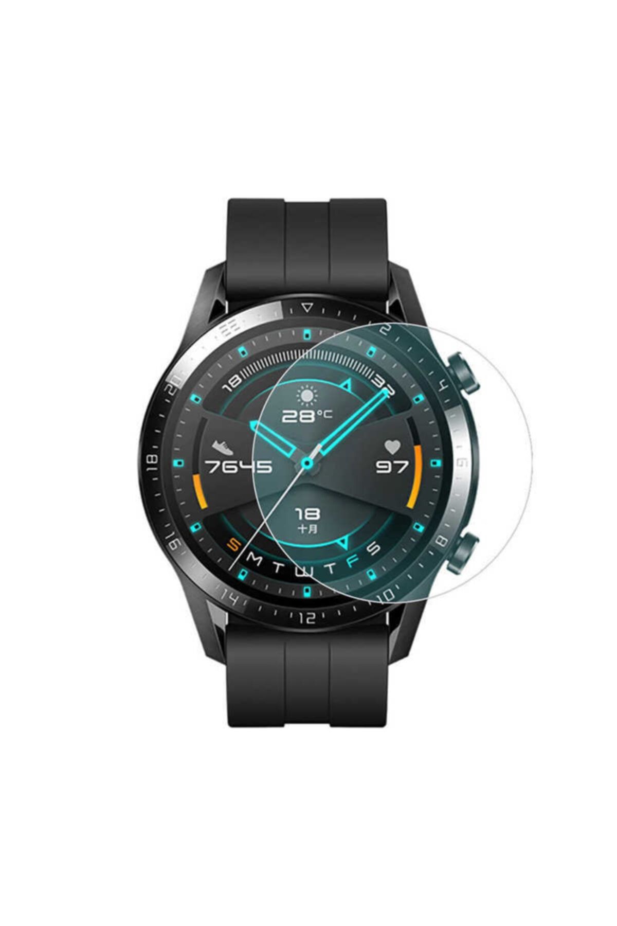 Huawei Watch Gt2 Pro Akıllı Saat Ekran Koruyucu Gösterişli Standart Cam Ekran Koruyucu-şeffaf