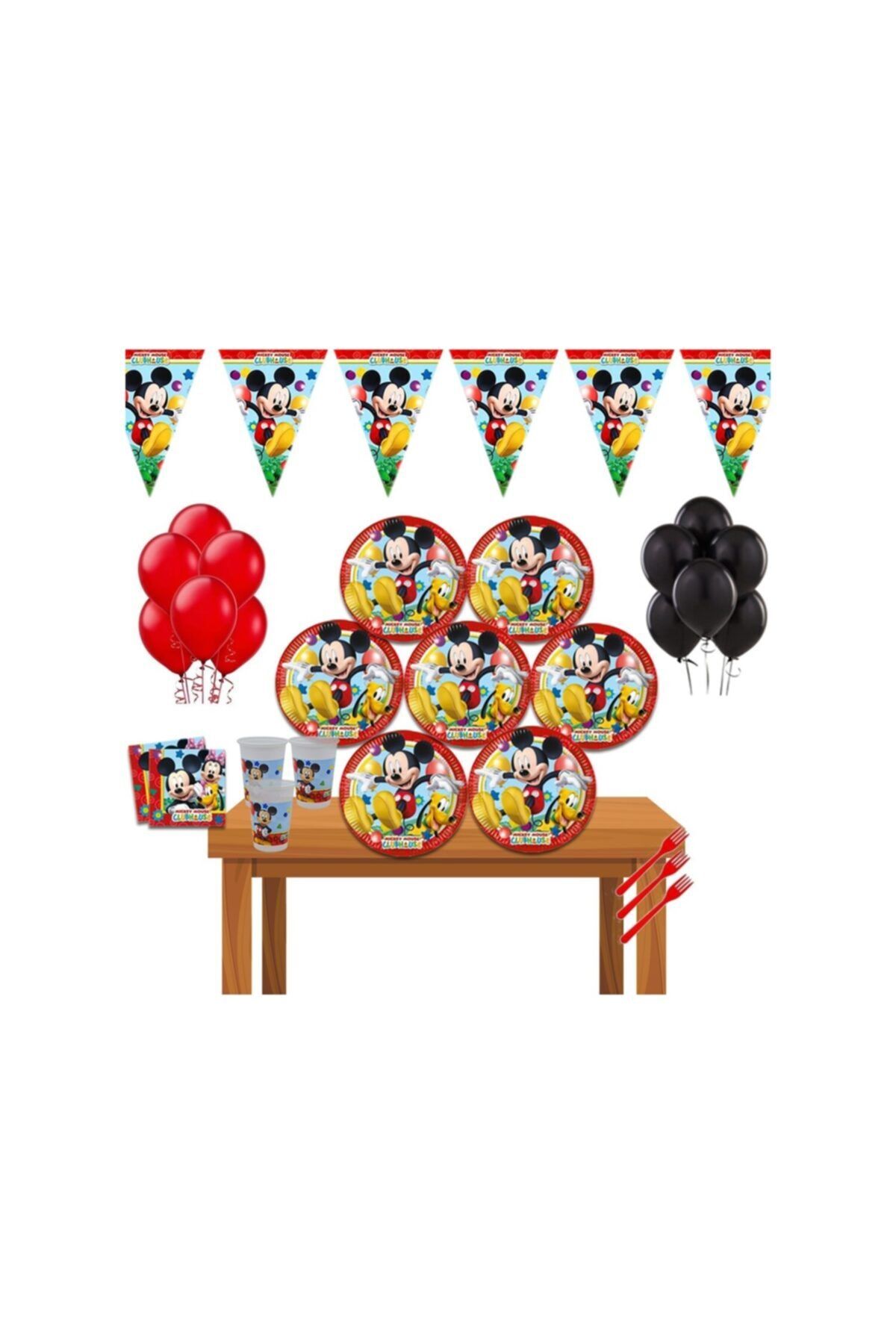 Mickey Mouse Miki 16 Kişilik Doğum Günü Parti Seti