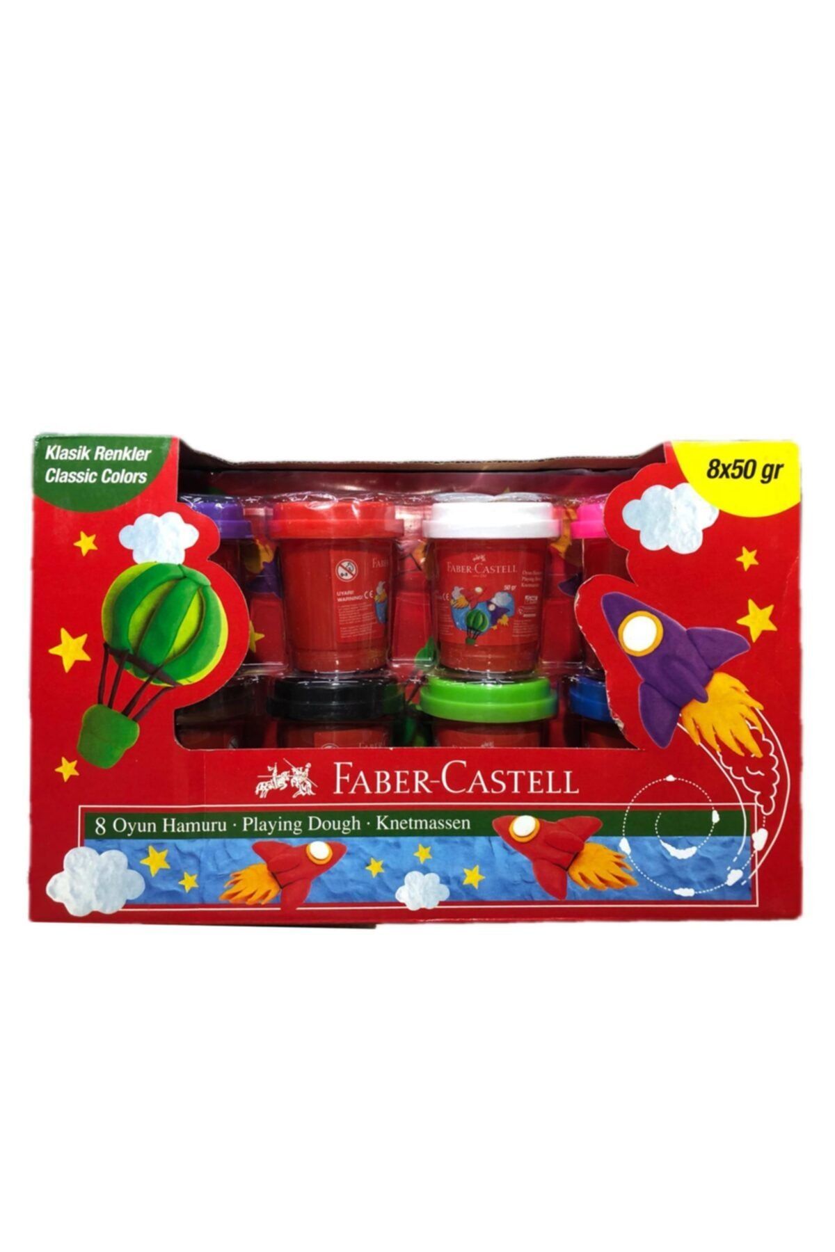 Faber Castell 8 Renk Oyun Hamuru 8x50 Gr.