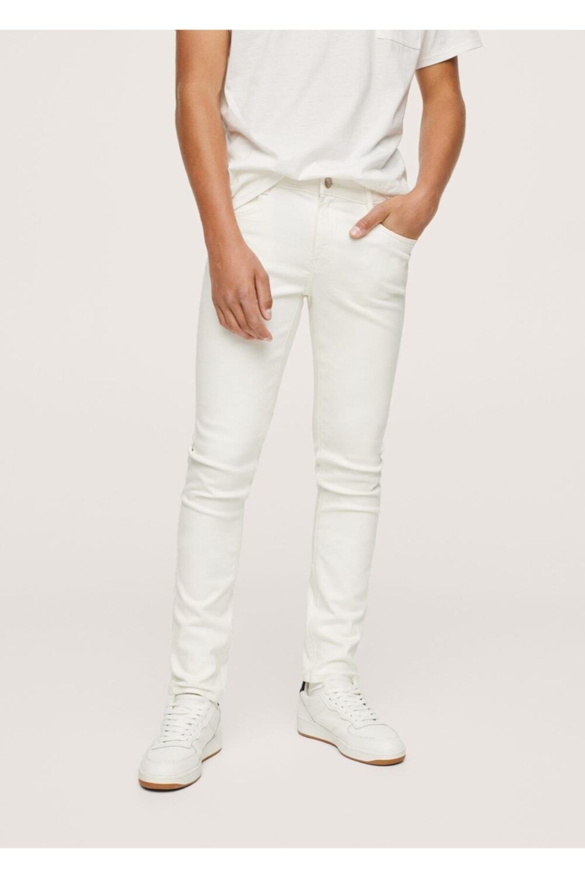 MANGO Teen Genç Beyaz Skinny Jean Pantolon
