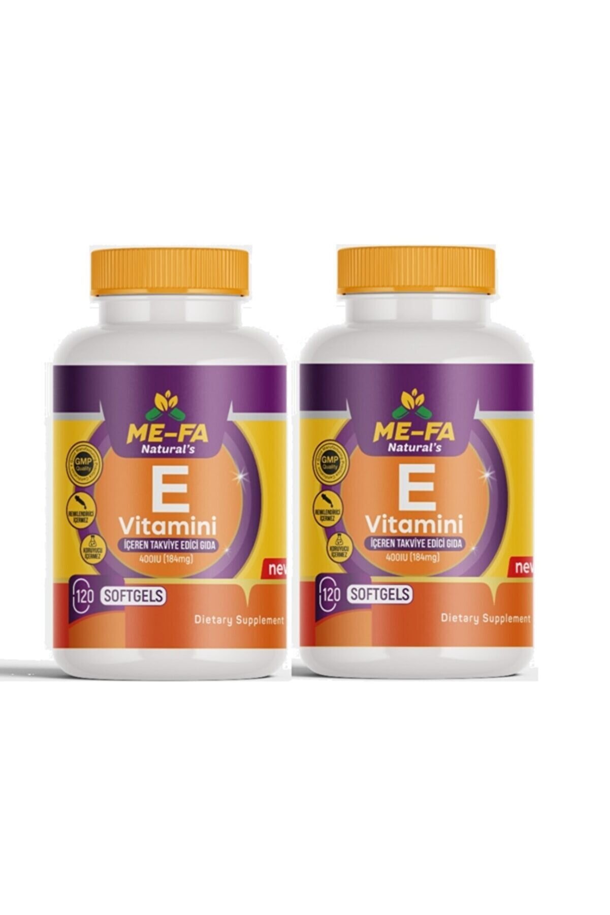Mefa Naturals Vitamin E 240 Softgels 400 Ünite (d-alpha)