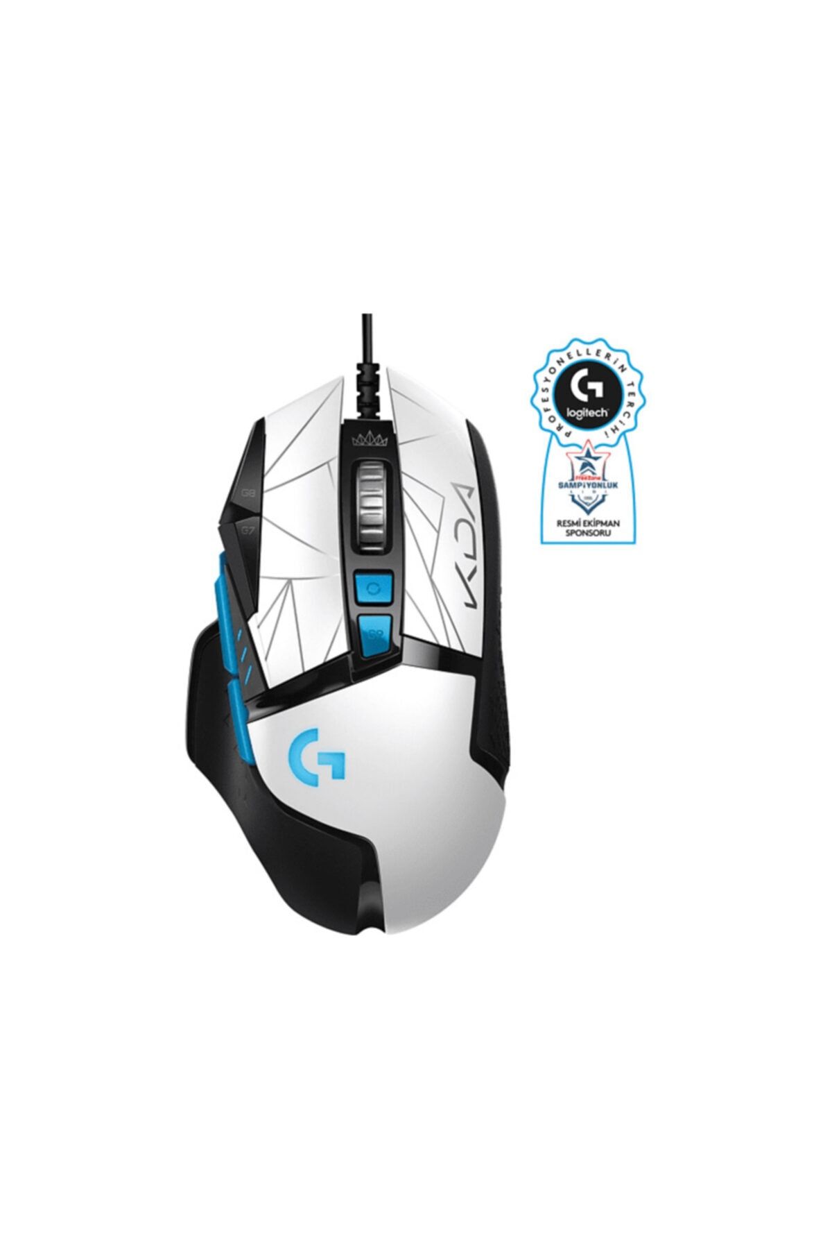logitech G G 502 Hero Oyuncu Mouse K/da siyah Beyaz