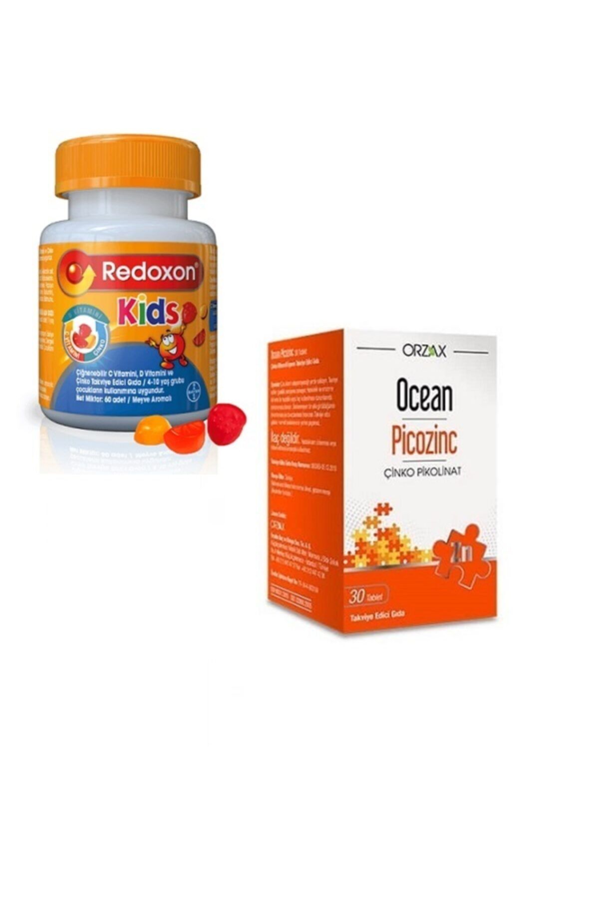 Redoxon ® Kids 60 Tablet (c, D, Çinko) + Çinko(zinc) 15 Mg 30 Tablet