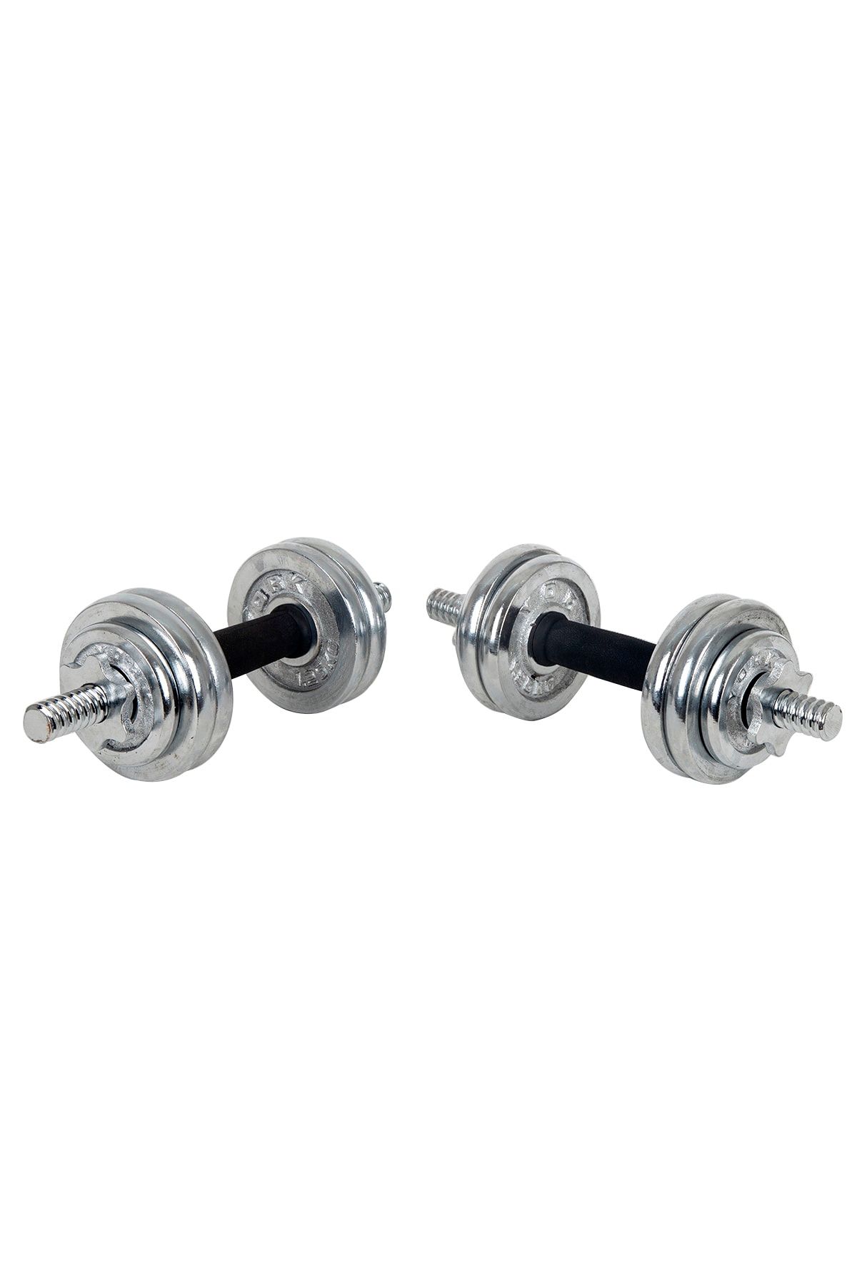 HEPİTOP Çantalı Döküm Plaka Dambıl Seti 15 Kg Krom Dumbbell Set
