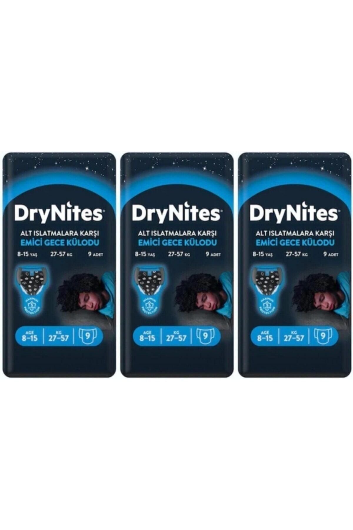 DryNites Erkek Emici Gece Külodu 8-15 Yaş 27 Adet
