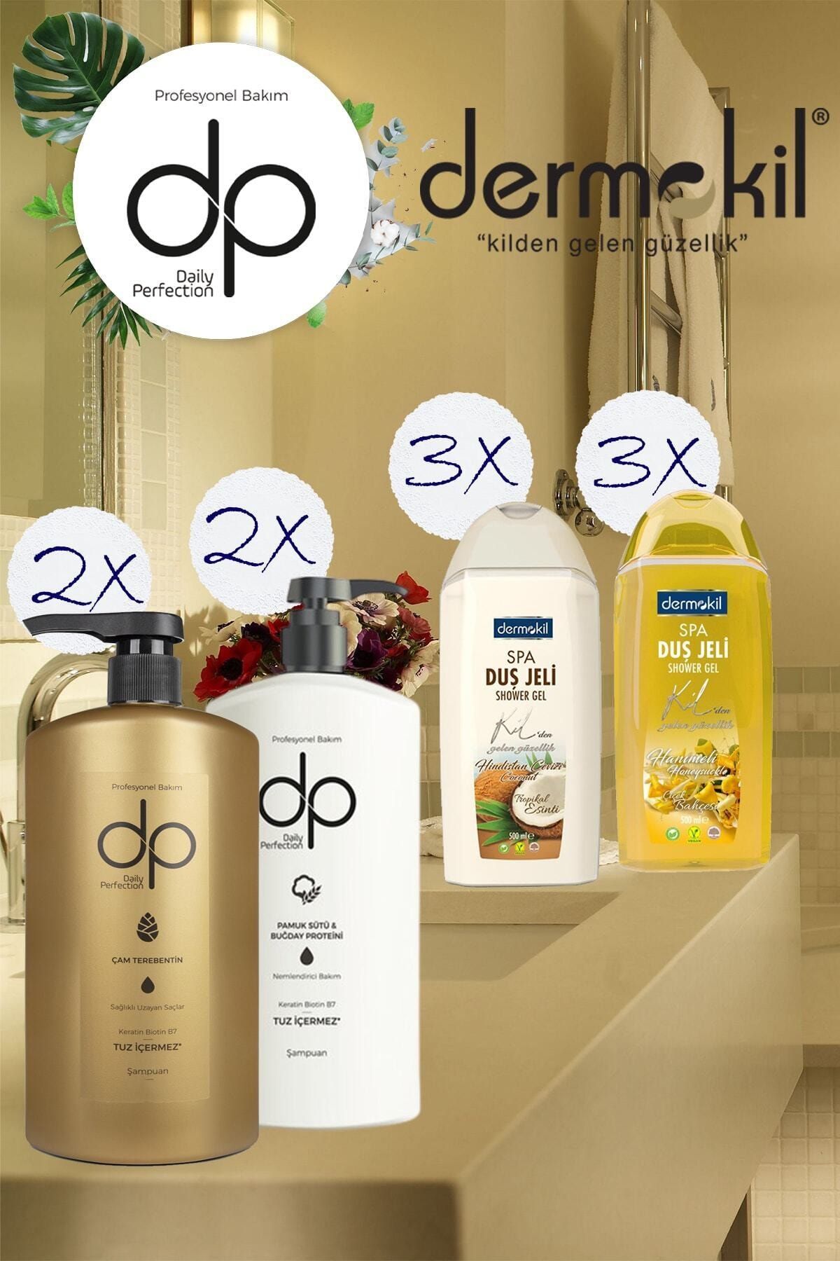 Dermokil Dp Daily Perfection Sağlıklı Uzayan Saçlar Tuzsuz Şampuan Serisi
