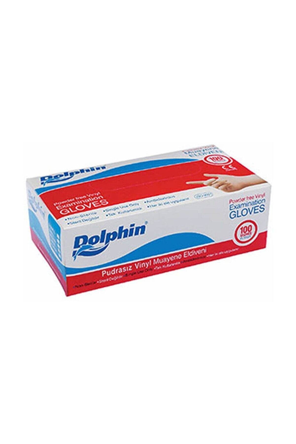 Dolphin Beyaz Vinil Eldiven Pudrasız (M) Paket