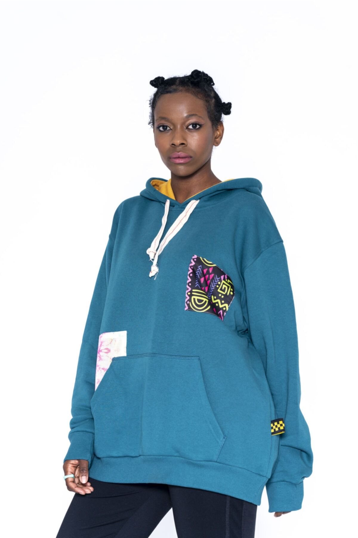 Nani Collection Turkuaz Mavisi Oversize Kadın Sweatshirt