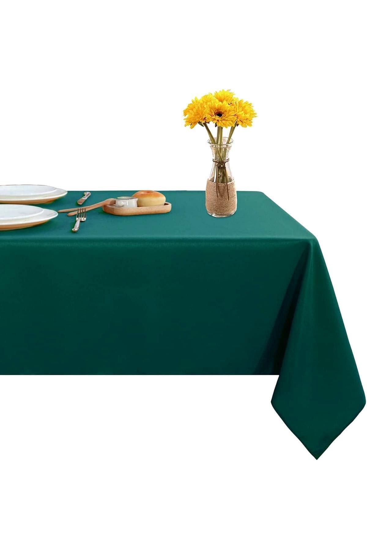 Bc Home Masa Örtüsü Çam Yeşili Leke Tutmaz Kolay Ütülenir Yılbaşı