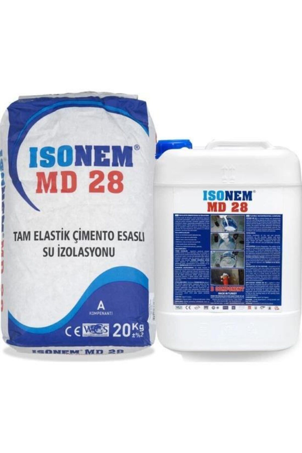 Isonem Md 28 A+b Çimento Esaslı Su Izolasyonu 30kg