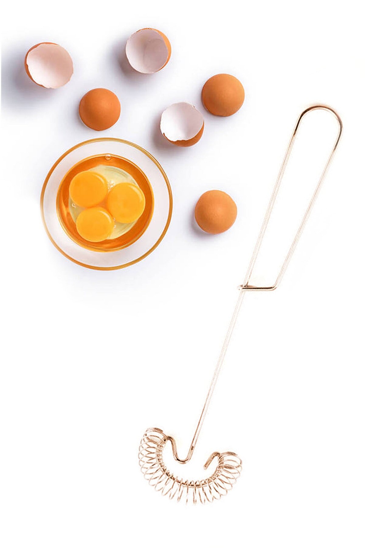 Anadolu Saray Çarşısı Pratik Paslanmaz Lüx Gold Çırpıcı | Yaylı Yumurta Çırpıcı Gold Çırpıcı