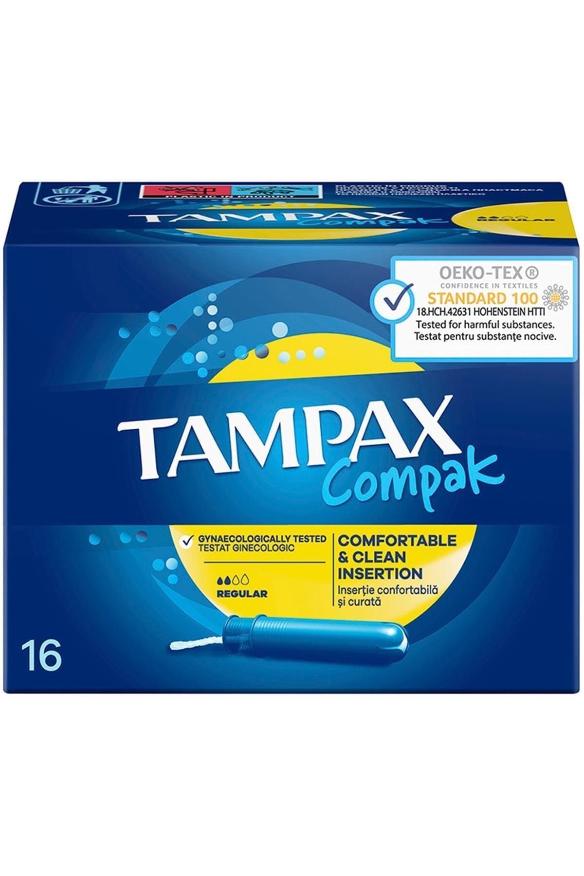 TAMPAX Compak Regular Aplikatörlü Tamponlar 16