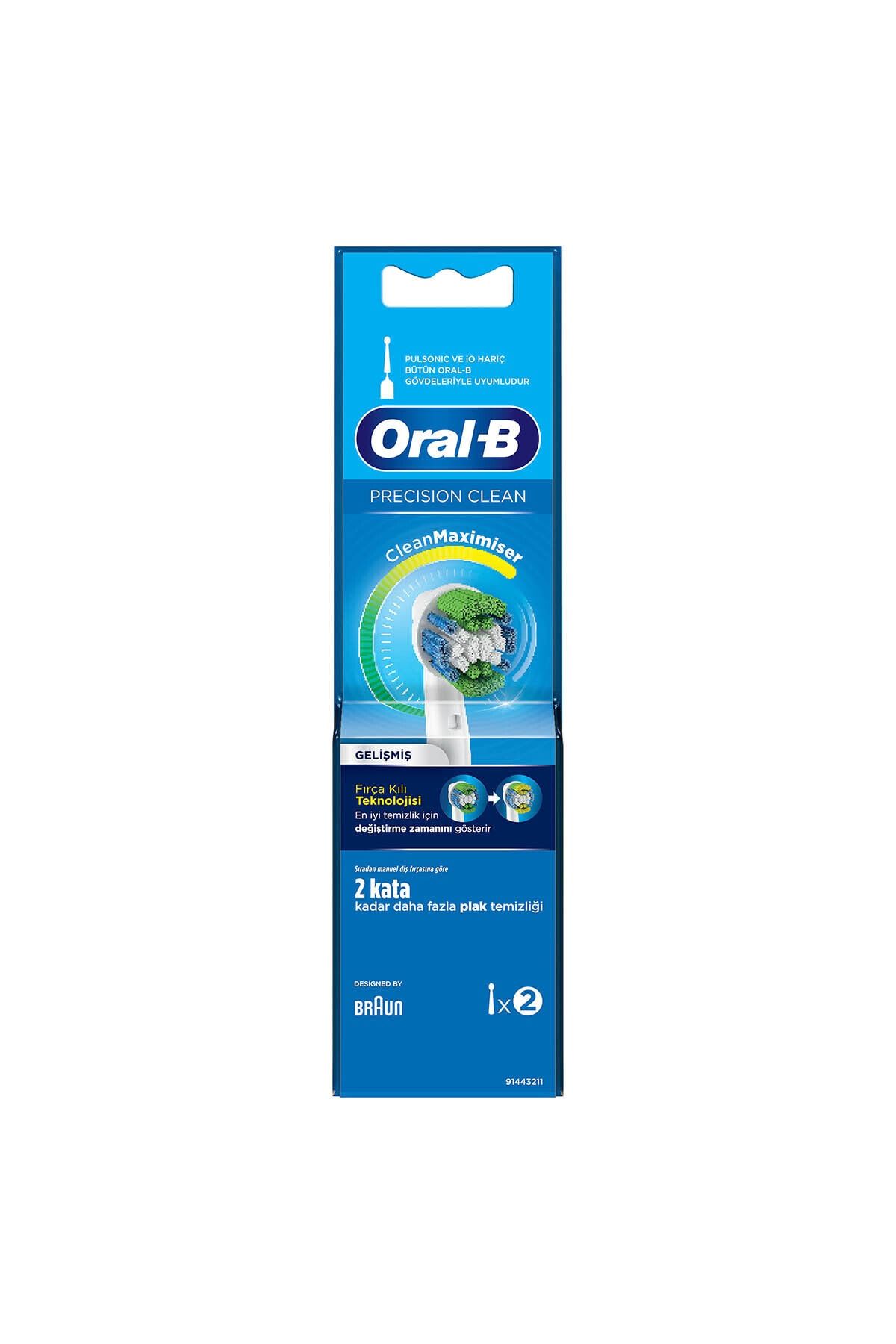 Oral-BDiş Fırçası Yedek Başlığı Precision Clean 2'li_1