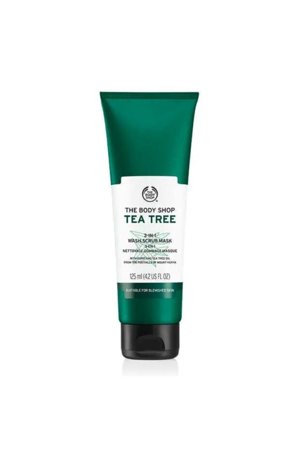 THE BODY SHOP Çay Ağacı 3'ü 1 Arada Temizleyici Scrub Maske 125ml