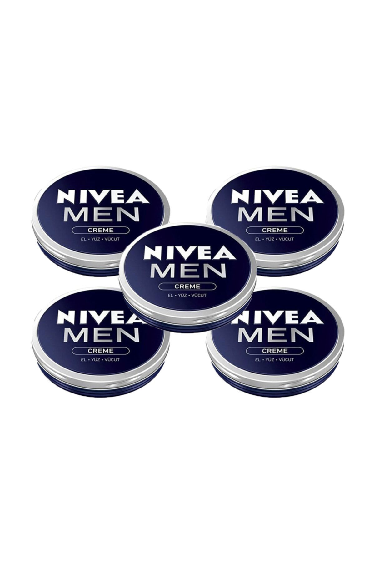 NIVEA Men Creme El Yüz Vücut Kremi 75 Ml X 5 Adet