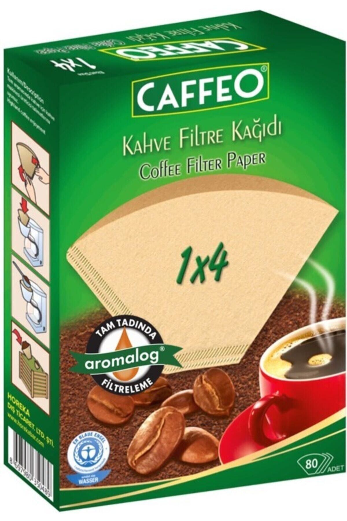 Caffeo Kahve Filtre Kağıdı 1 X 4 80'li