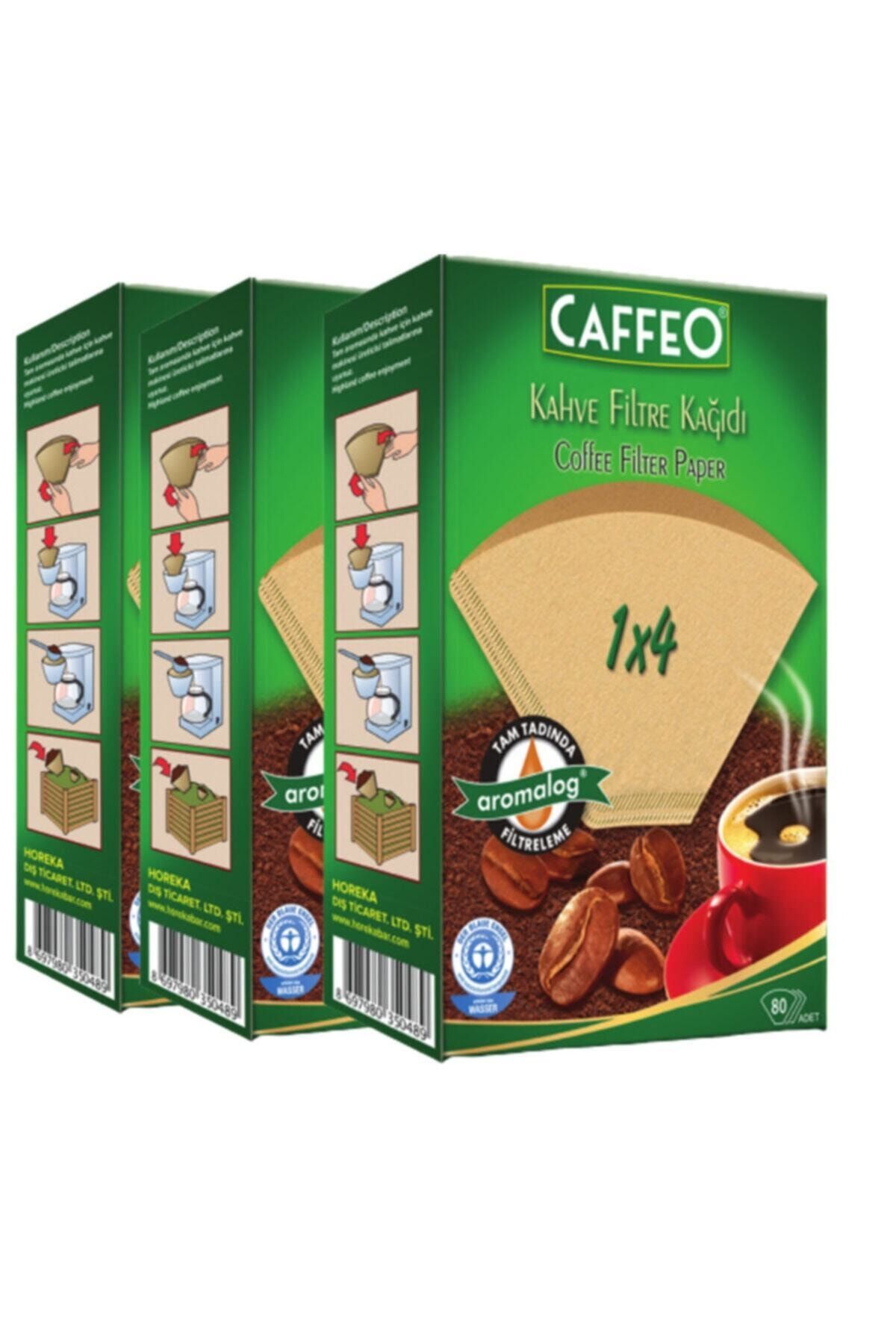 Caffeo Kahve Filtresi 1x4/80(3 PAKET-240 ADET)